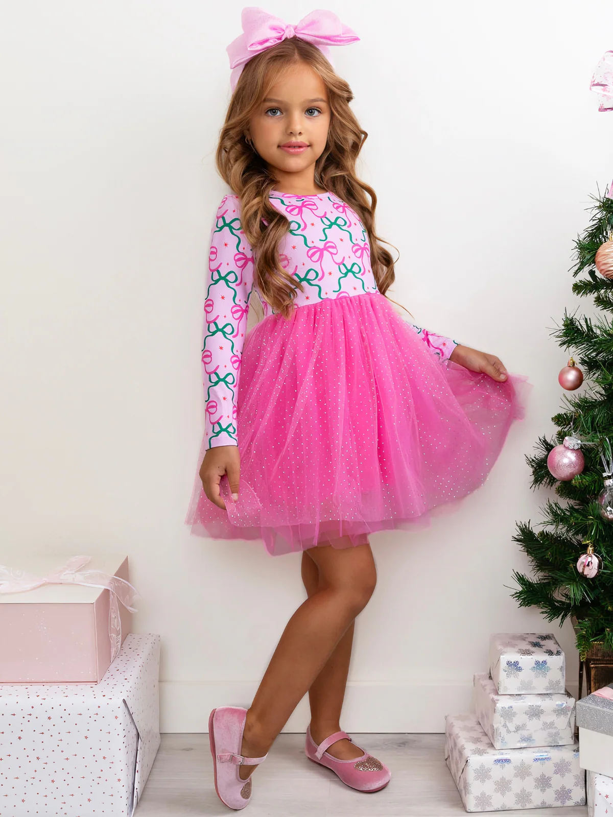 Bows & Glitter Tutu Dress - Image 4
