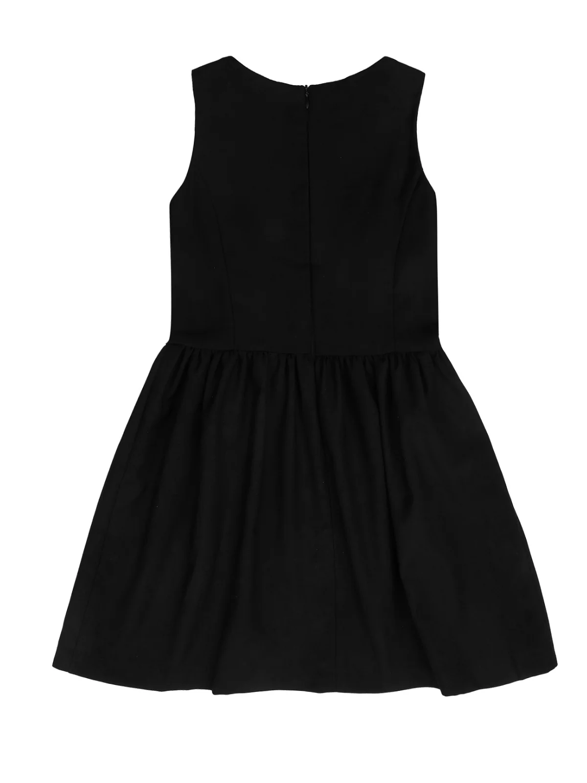 Classic Black Bow Accent A-Line Dress by Kids Couture - Image 6