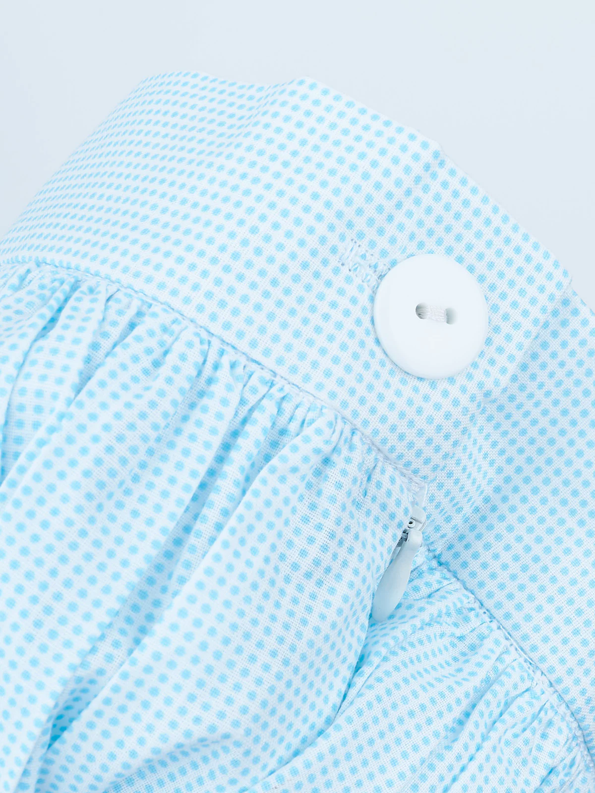 Sky Blue Microdot Tennis Skirt by Kids Couture - Image 3