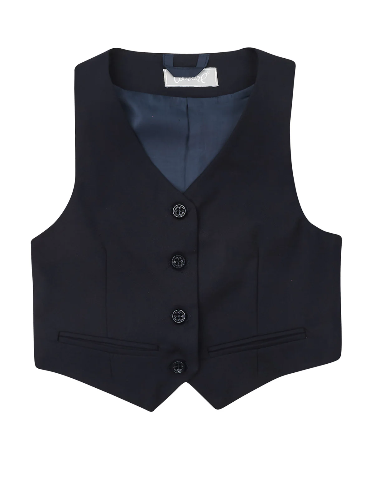 Boys Classic Uniform Navy Vest by Kids Couture - Image 3