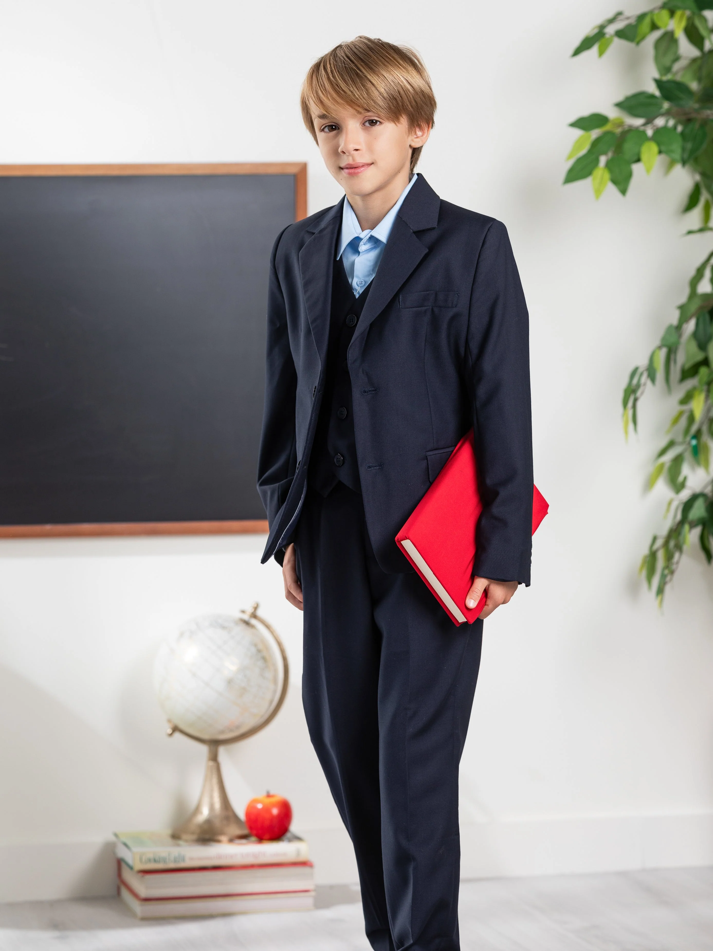 Classic Navy Boys Blazer by Kids Couture - Image 2