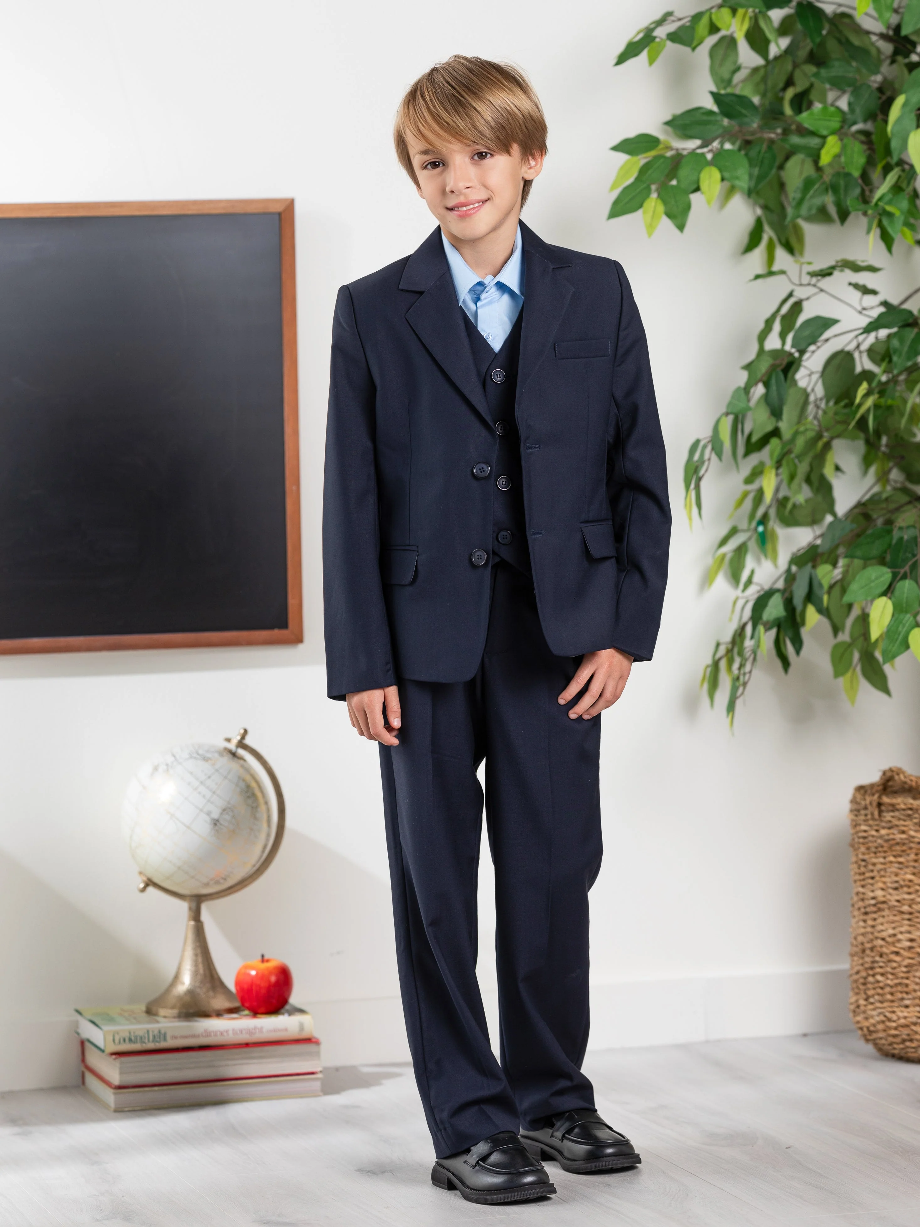 Classic Navy Boys Blazer by Kids Couture - Image 3