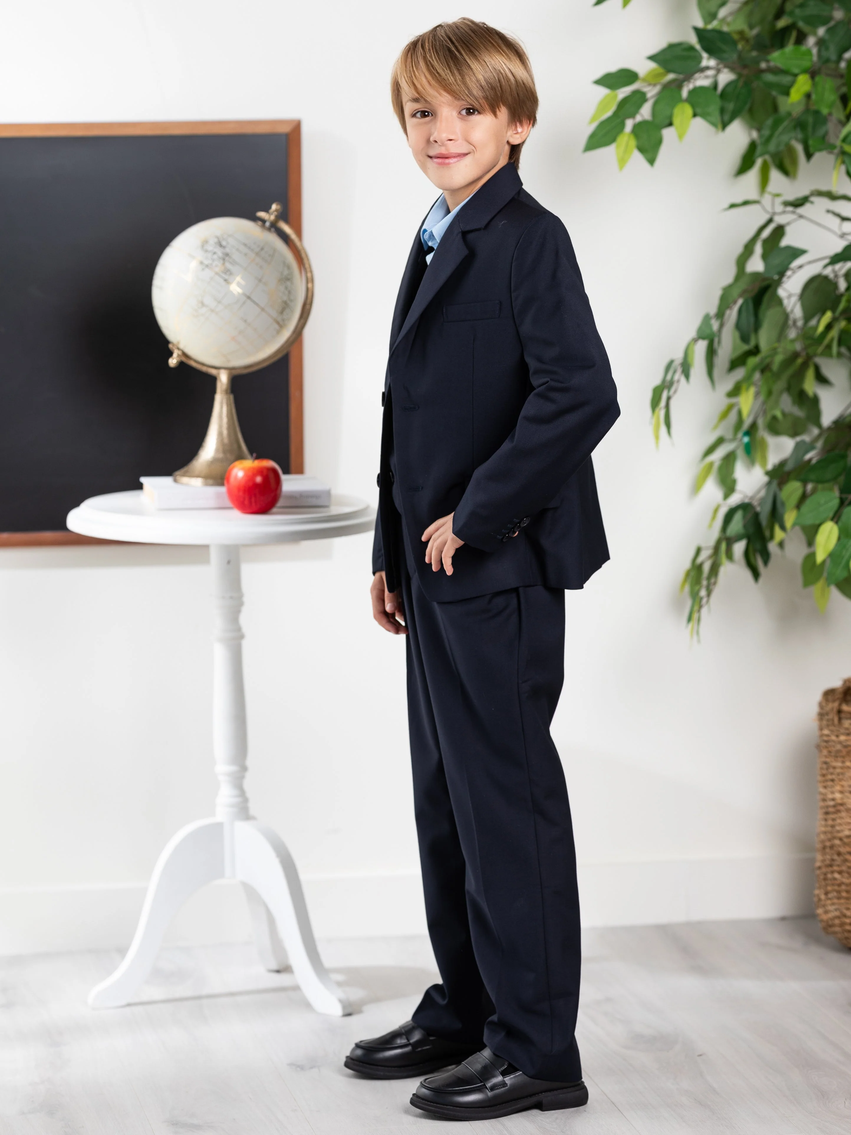 Classic Navy Boys Blazer by Kids Couture - Image 4