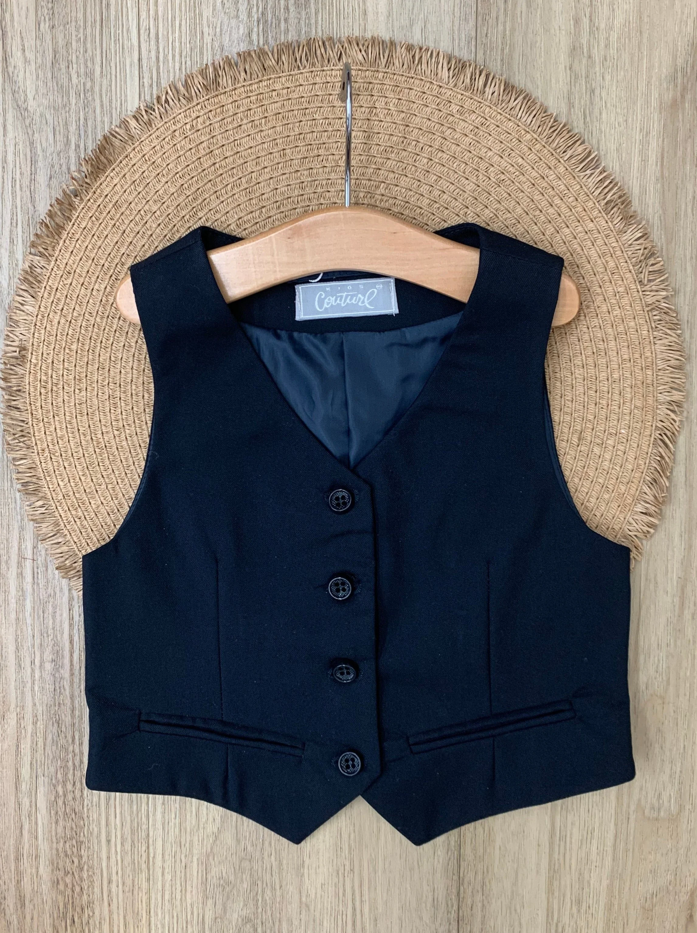 Classic Navy Girls Vest by Kids Couture - Image 3
