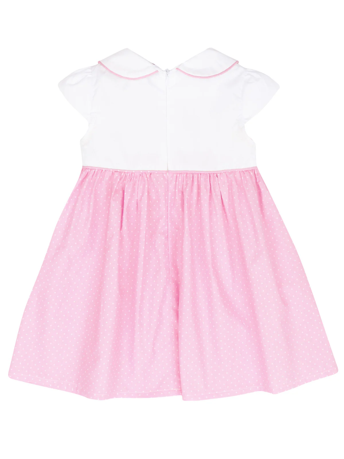 Peter Pan Collar Polka Dot Dress by Kids Couture - Image 4