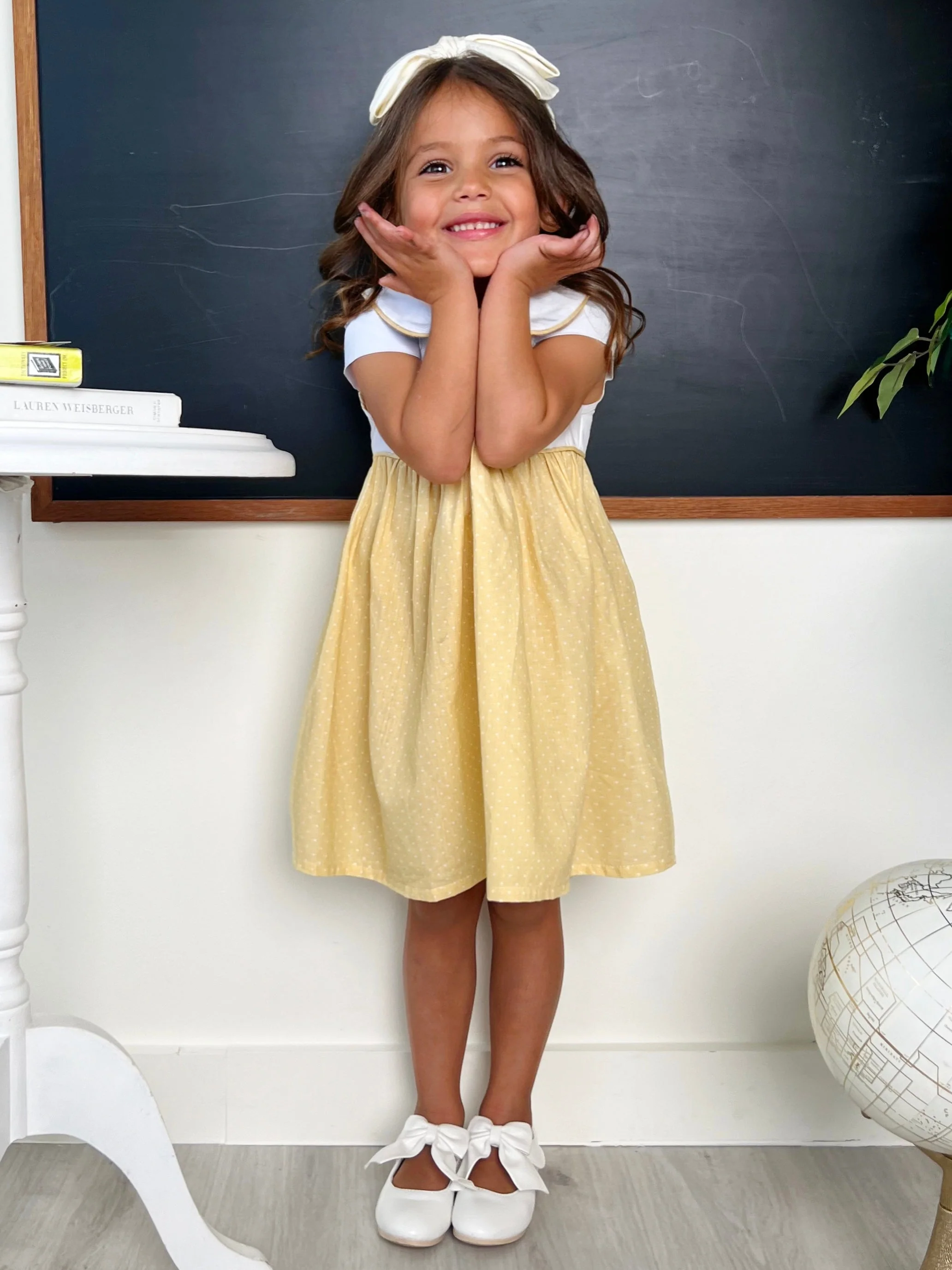 Peter Pan Collar and Polka Dot Dress by Kids Couture - Image 7