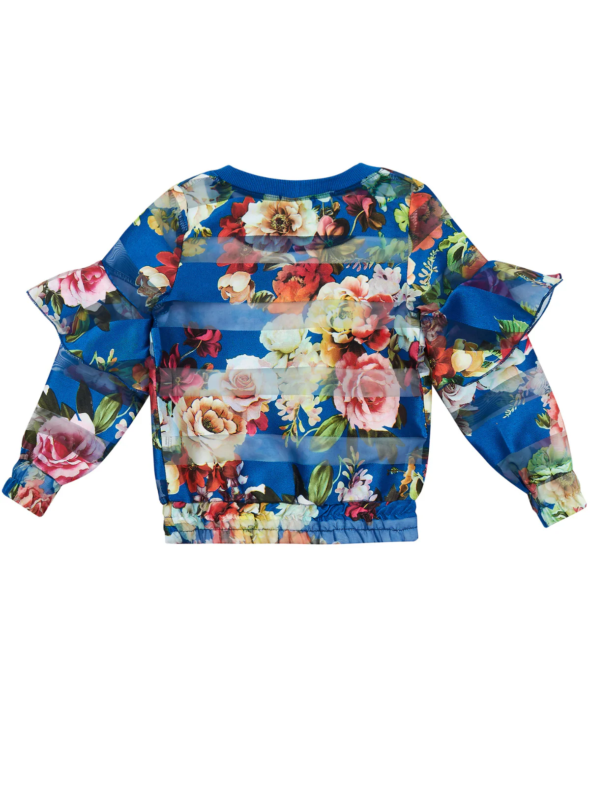 Kids Couture x Mia Belle Fab Airy Floral Ruffled Top by Kids Couture - Image 3