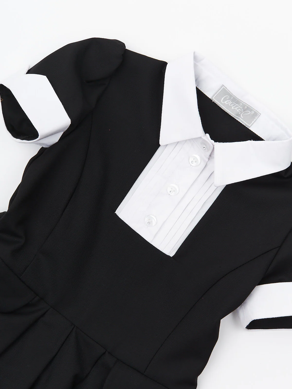 Elegant Black Pleated Dress by Kids Couture - Image 6