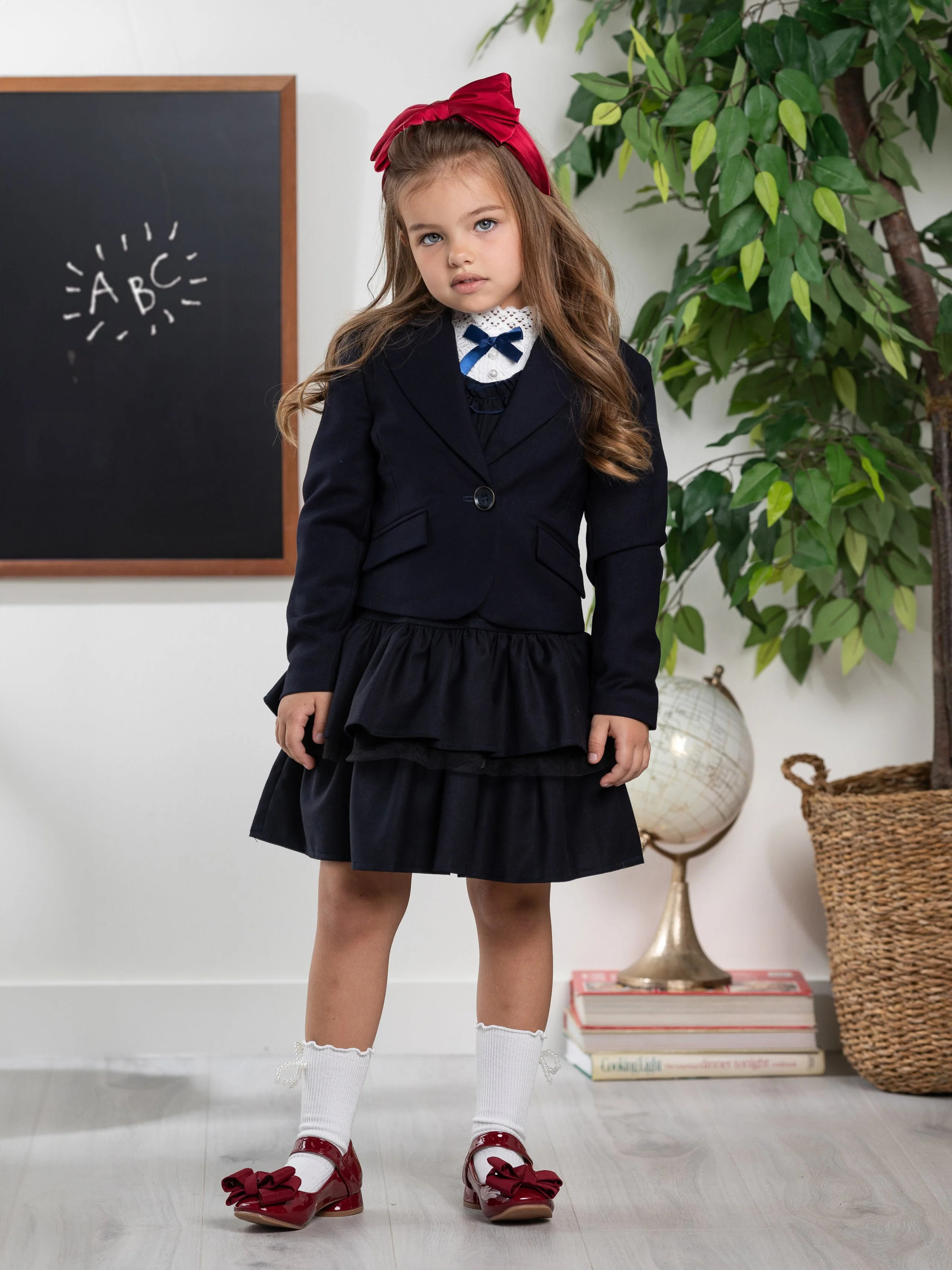 Navy Elegant Blazer by Kids Couture - Image 4