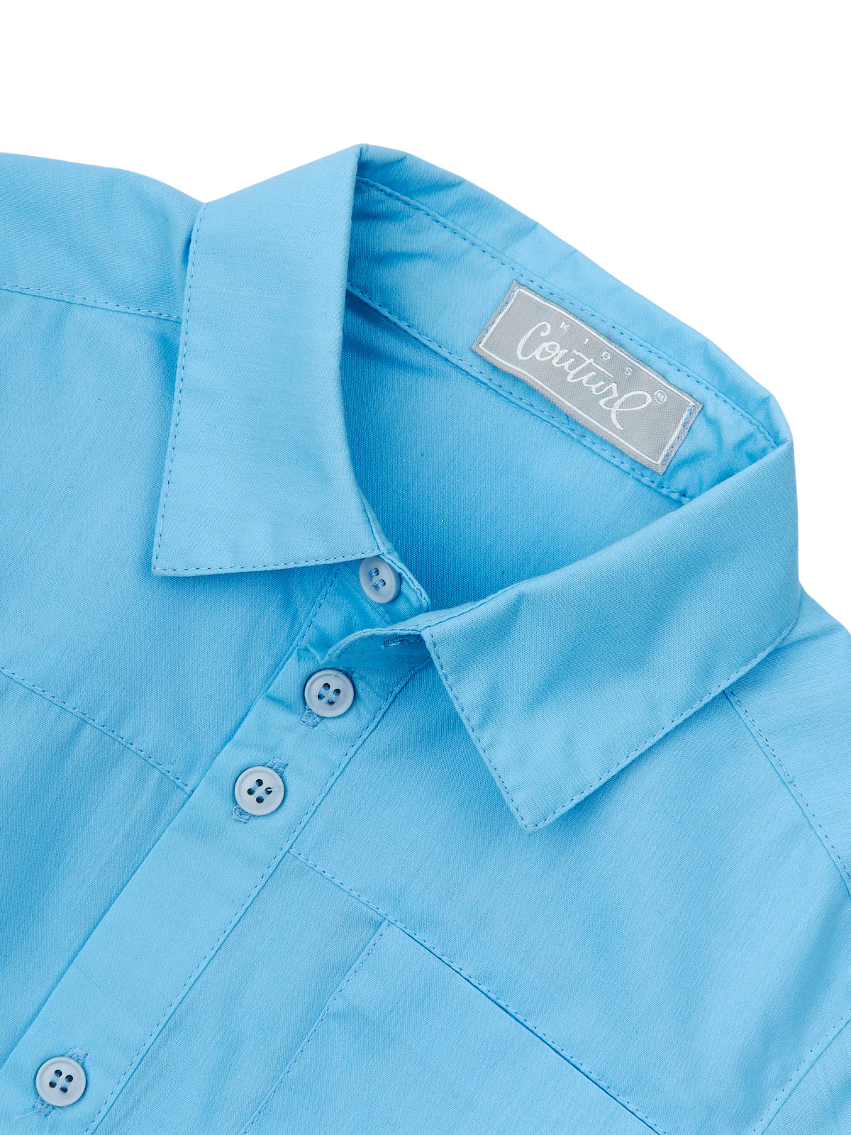 Essential School Uniform Blue Long Sleeve Shirt by Kids Couture - Image 3