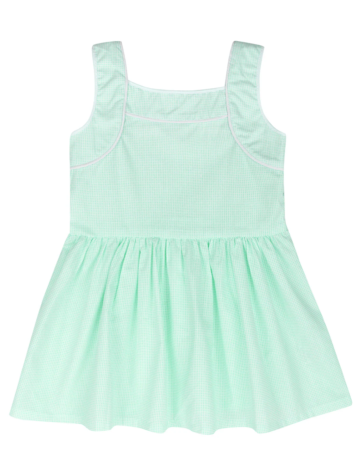 Green Glam Microdot Dress by Kids Couture - Image 4