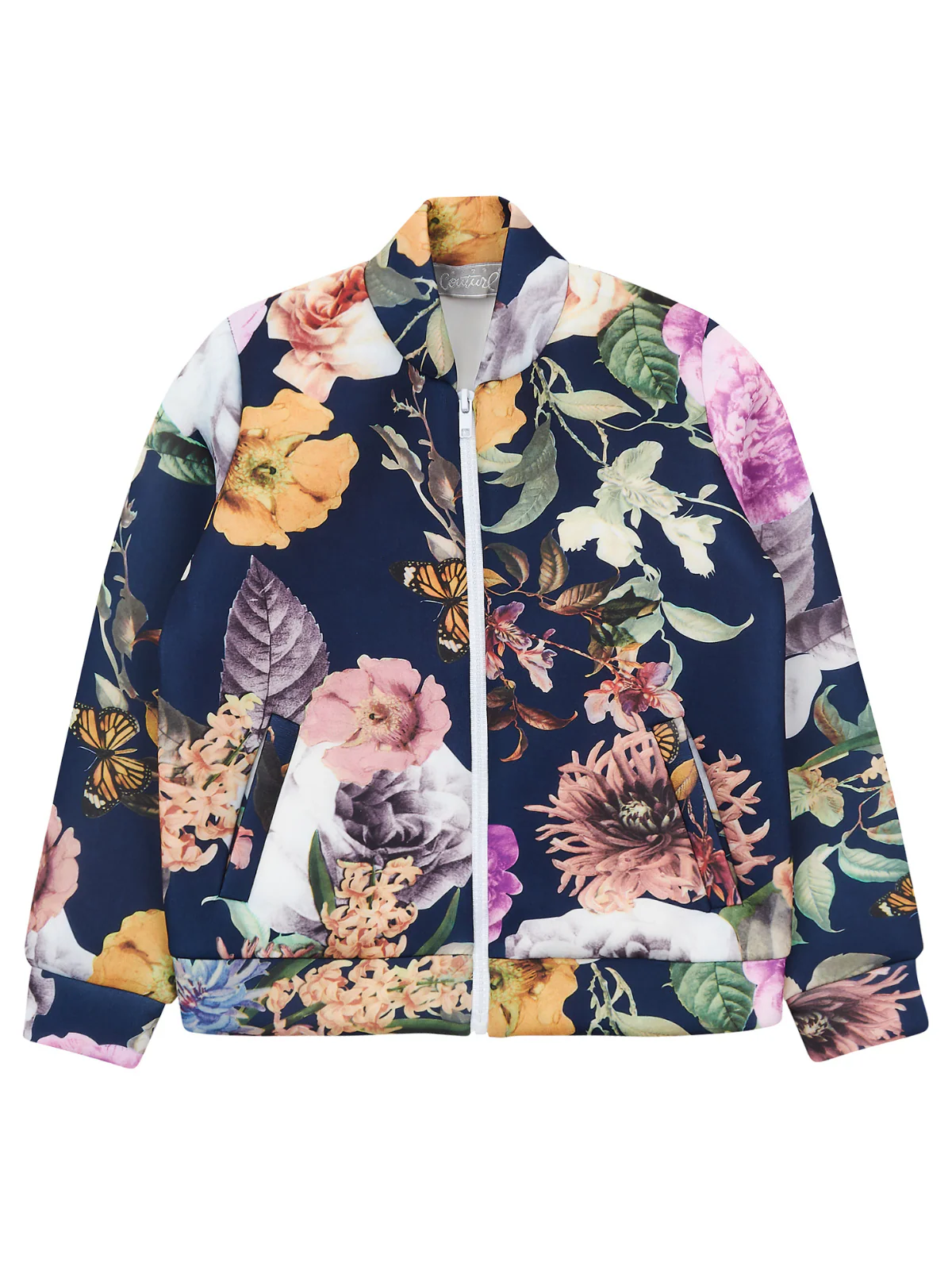 Flower Power Floral Bomber Jacket by Kids Couture - Image 2