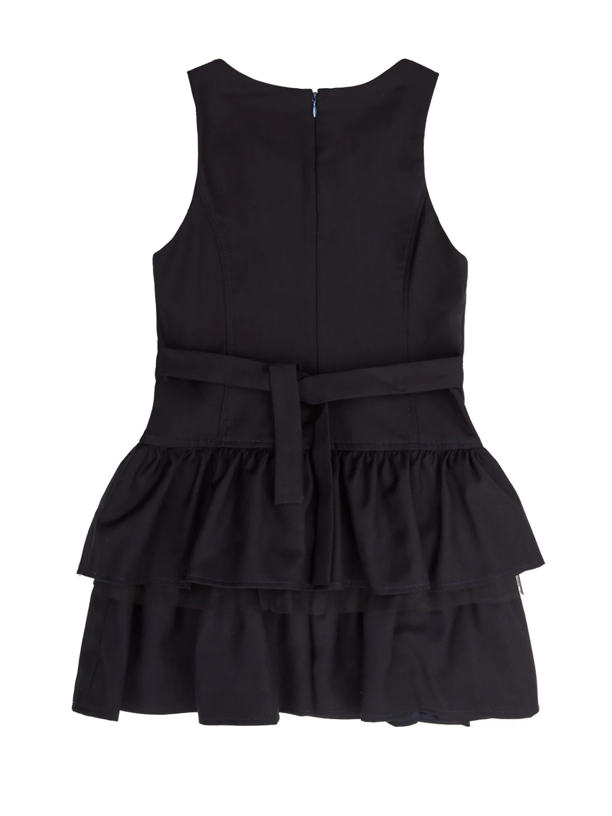 Navy Tiered Girls Uniform Dress by Kids Couture - Image 5