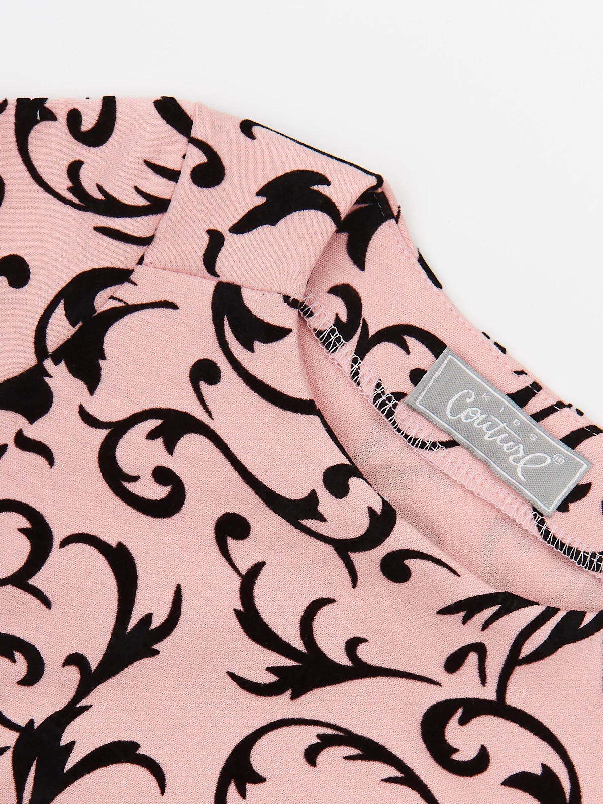 Pink Passion Velvet Brocade Top by Kids Couture - Image 6