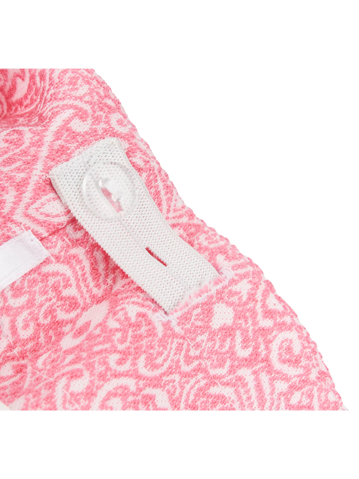Pink Jacquard Hip Pleat Skirt by Kids Couture - Image 3