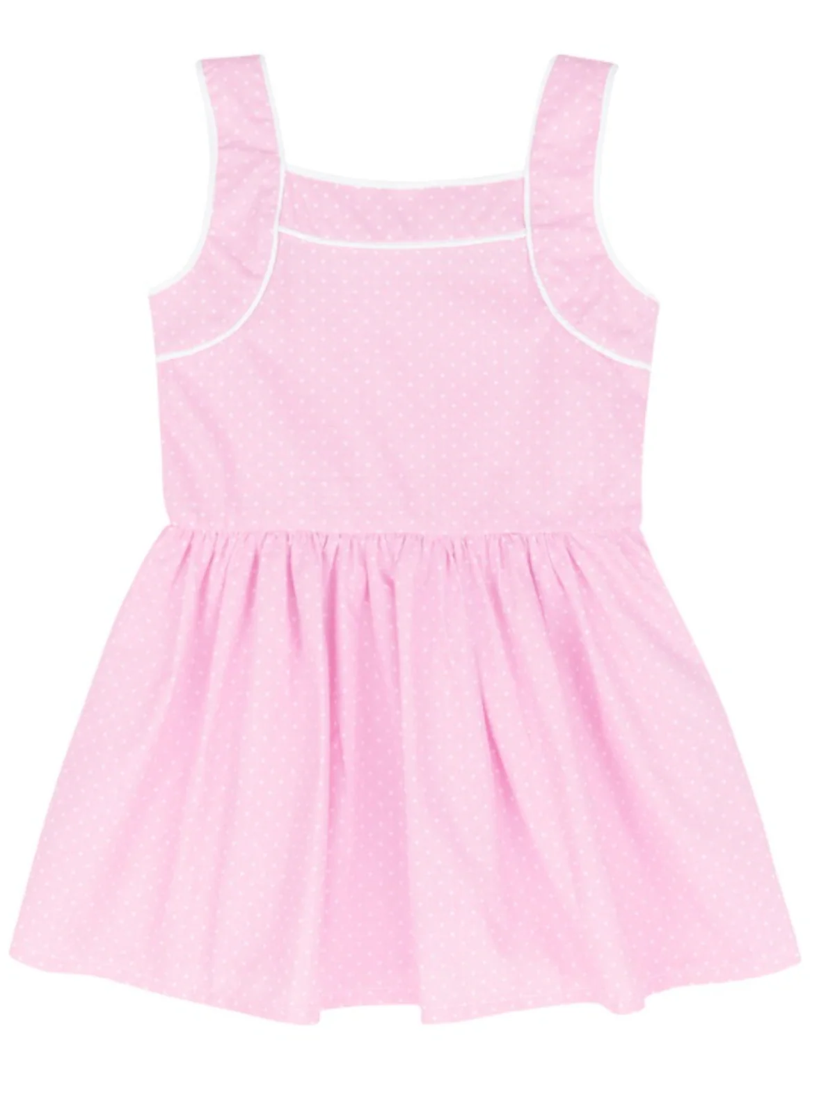Pink Microdot Dress by Kids Couture - Image 4