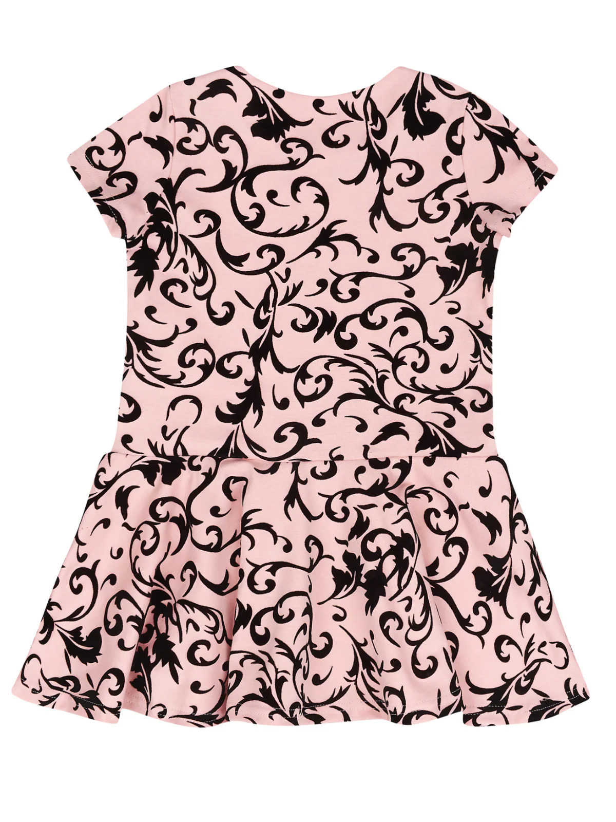 Pink Passion Velvet Brocade Dress by Kids Couture - Image 4