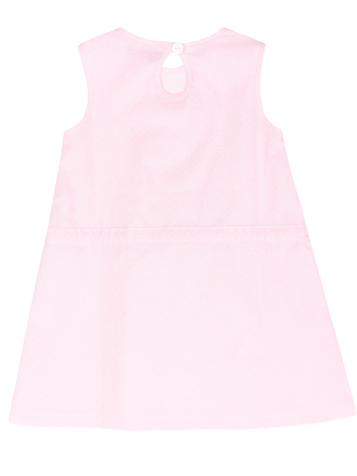 Pink Polka Dot Drawstring Dress by Kids Couture - Image 2