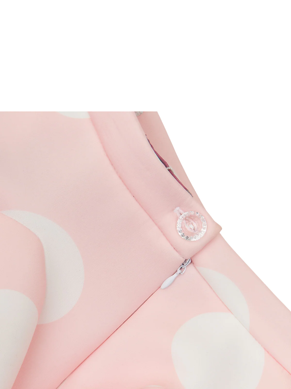 Posh Polka Dot Neoprene Skater Skirt by Kids Couture - Image 3