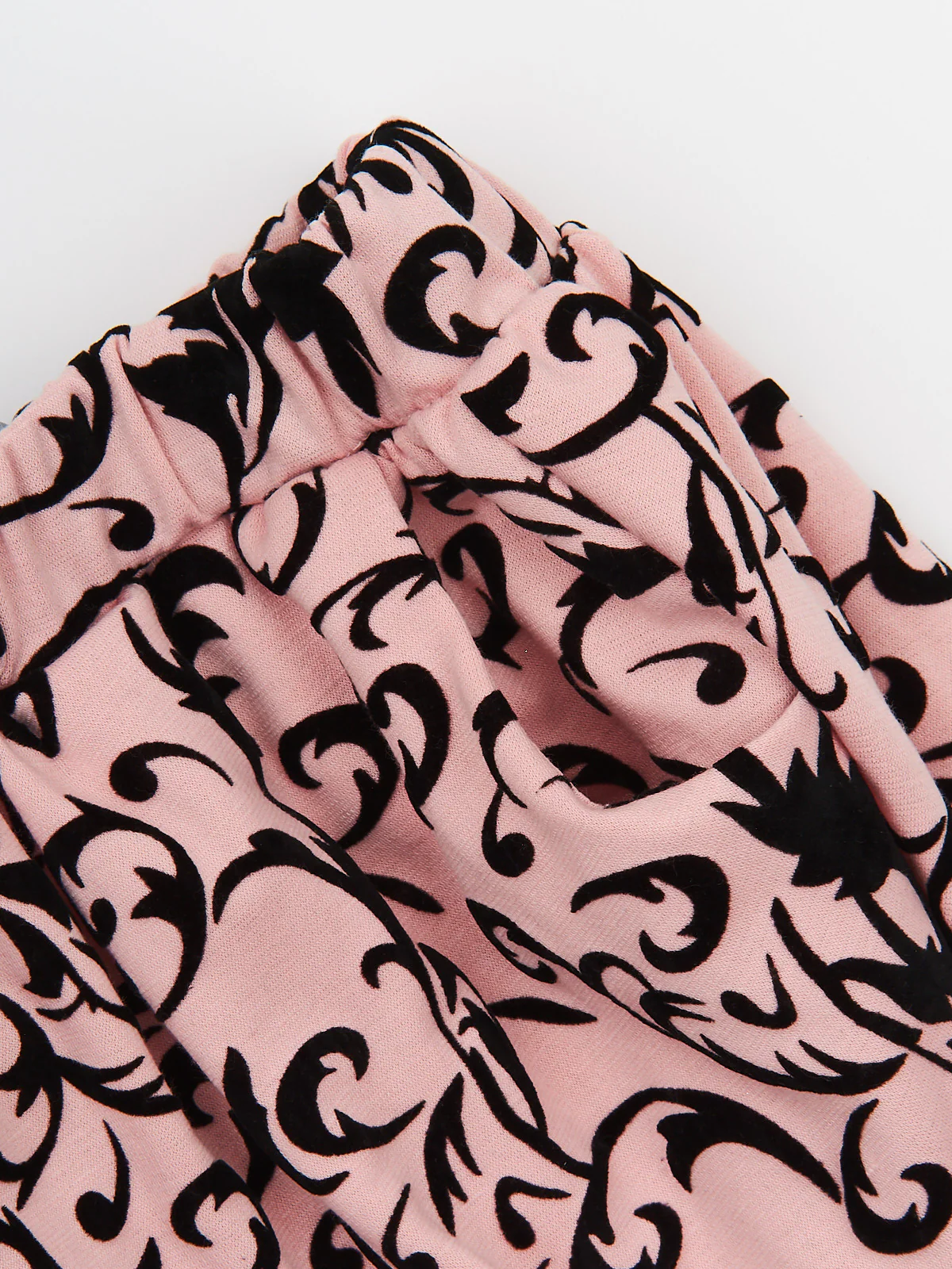Pink Passion Velvet Brocade Stretch Skirt by Kids Couture - Image 6
