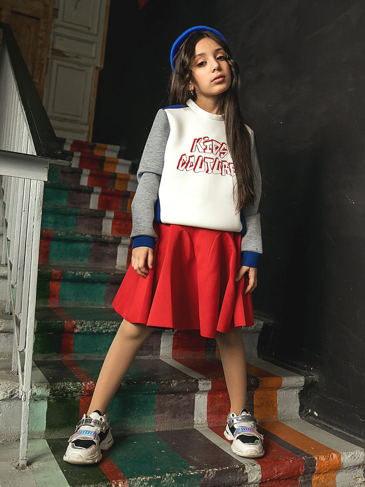 Sleek & Sassy Red Pleated Skirt by Kids Couture - Image 4