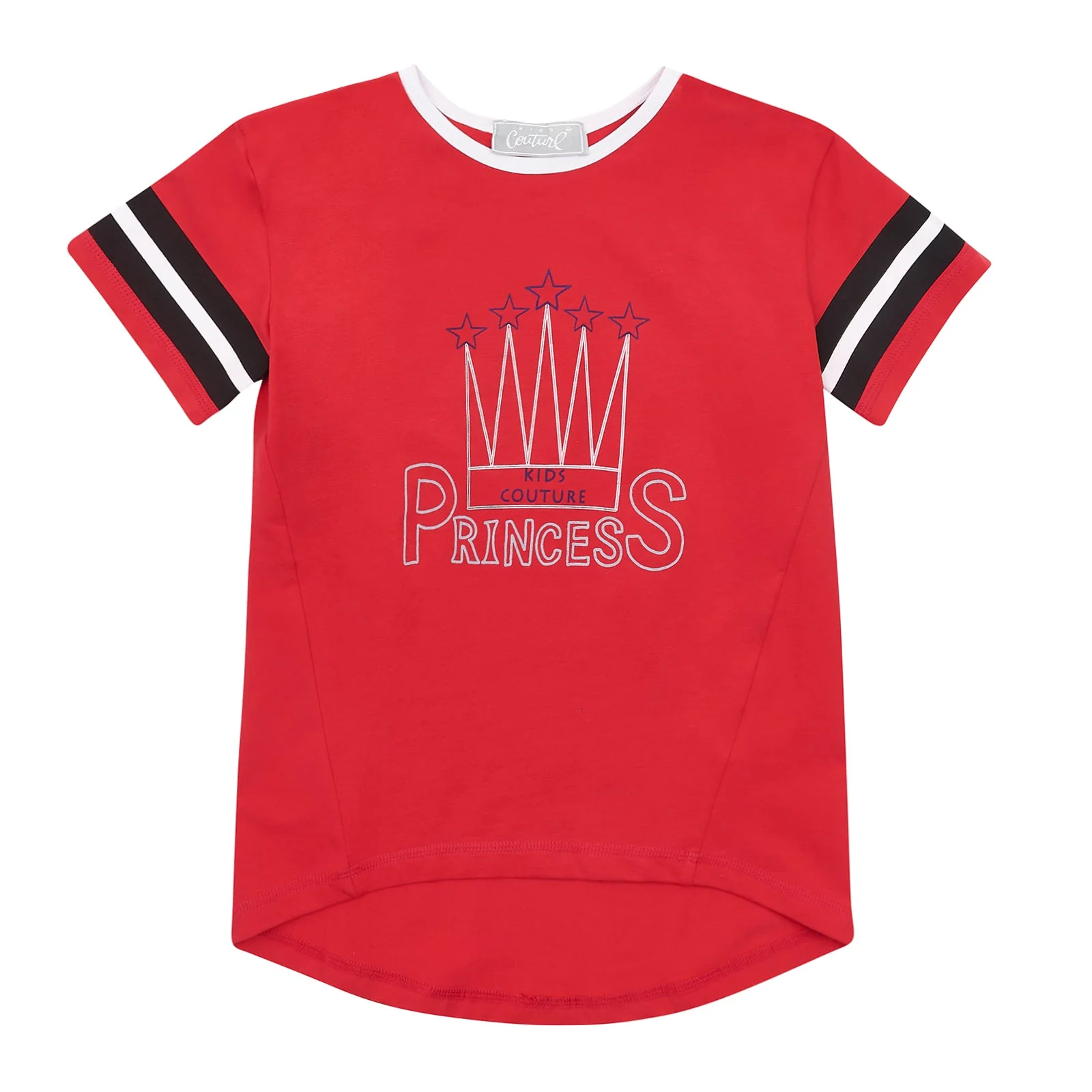 Red Princess Hi-Lo Top by Kids Couture - Image 2