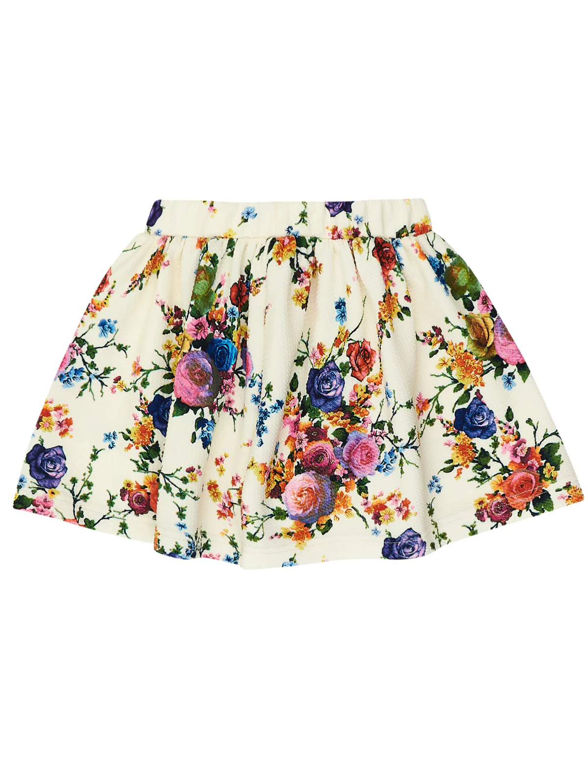Fashion Flower Neoprene Pleated Skirt by Kids Couture - Image 4