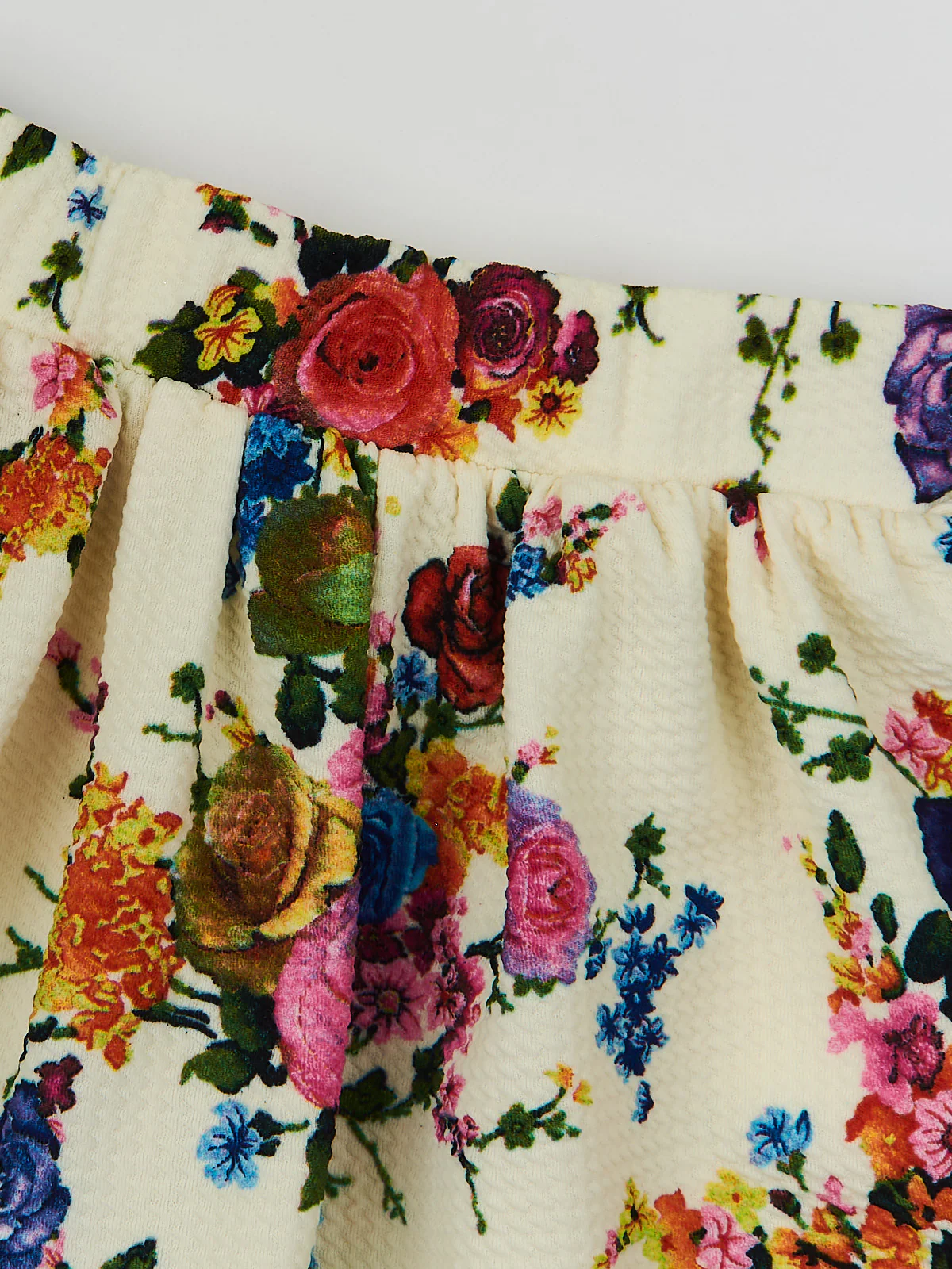 Fashion Flower Neoprene Pleated Skirt by Kids Couture - Image 7