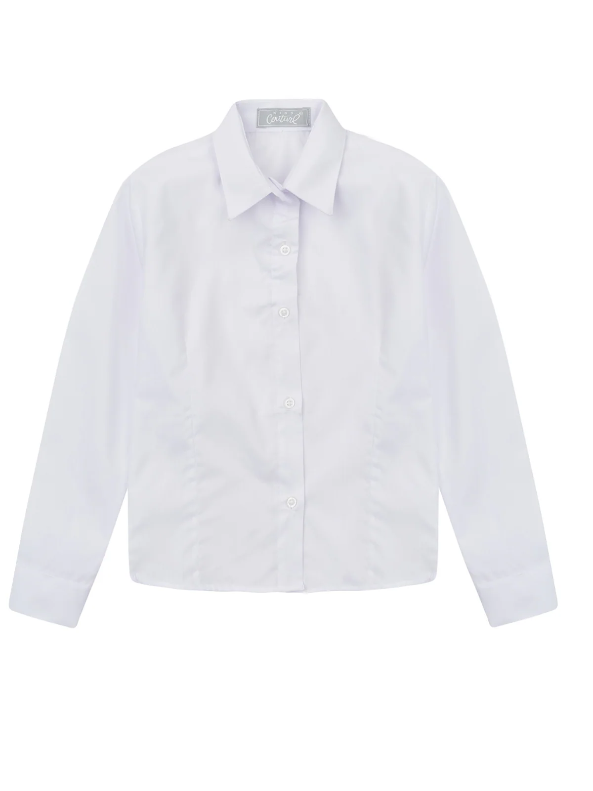 White Collared Dress Shirt by Kids Couture - Image 2