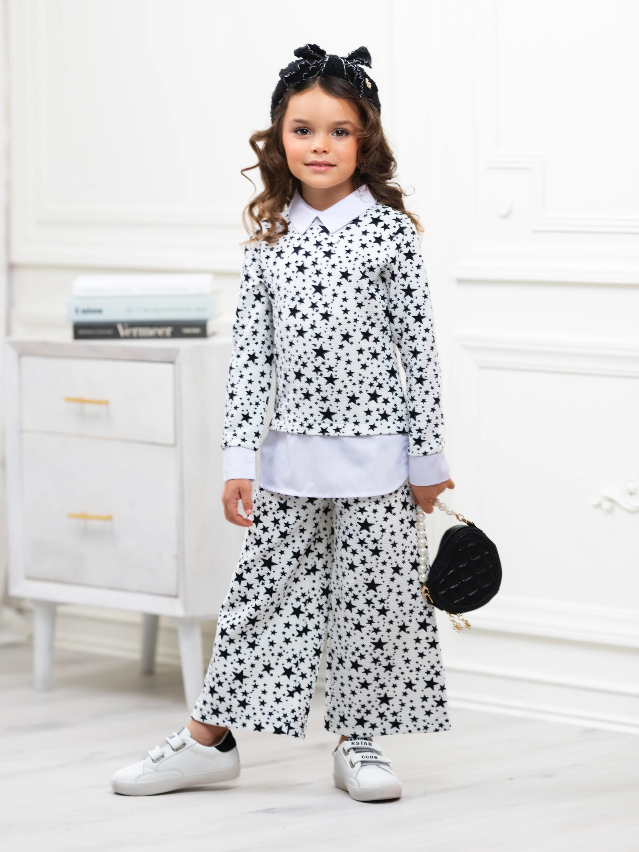 Mommy & Me Stellar Star Dressy Pant Set by Kids Couture - Image 2