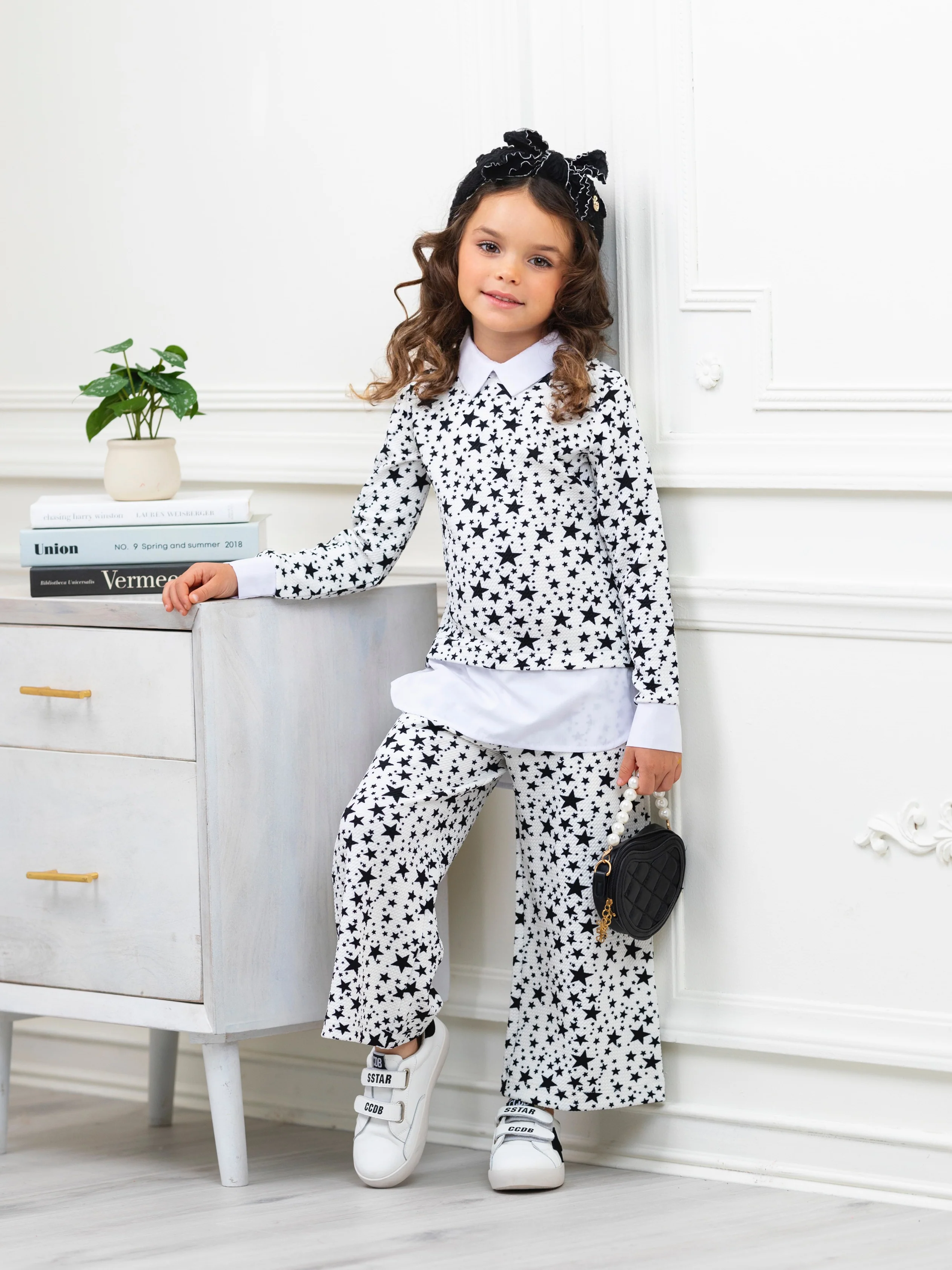 Mommy & Me Stellar Star Dressy Pant Set by Kids Couture - Image 3