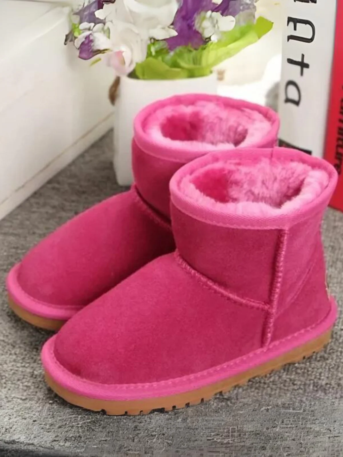Let It Snow Fleece-Lined Snow Boots By Liv and Mia - Image 3