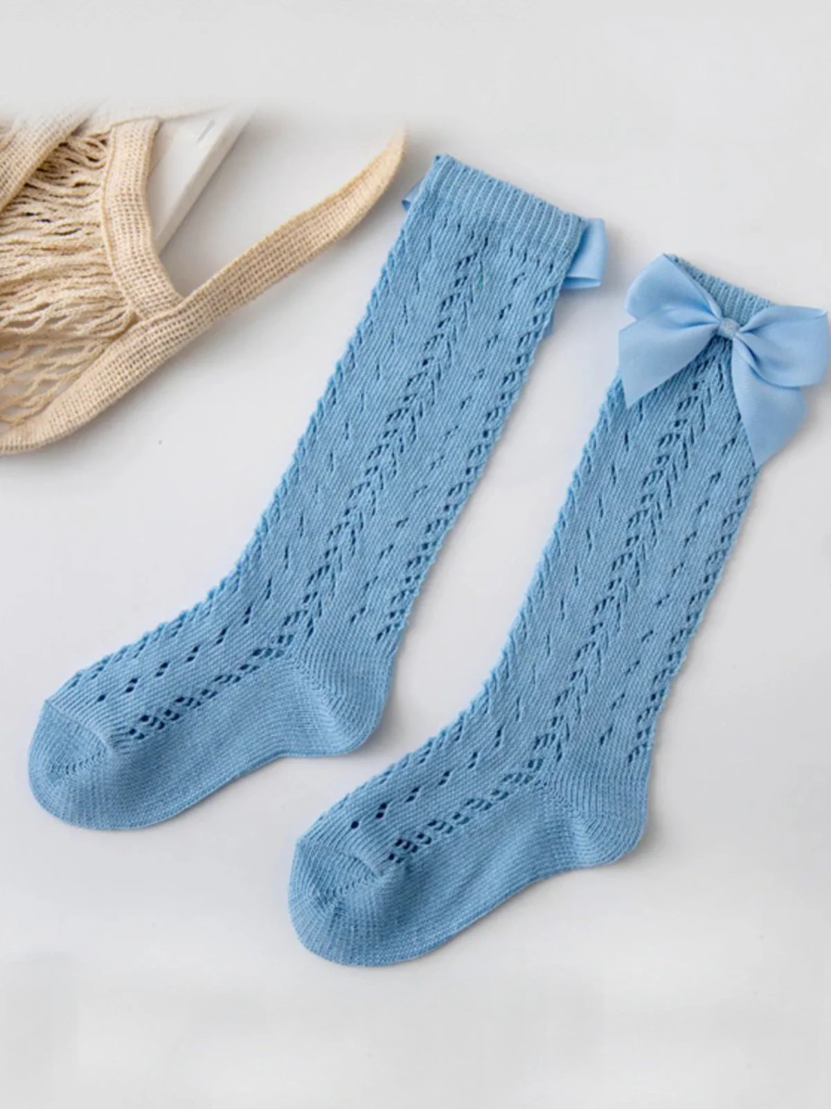 Hello, Sunshine! Eyelet Knit Knee-High Socks - Image 3
