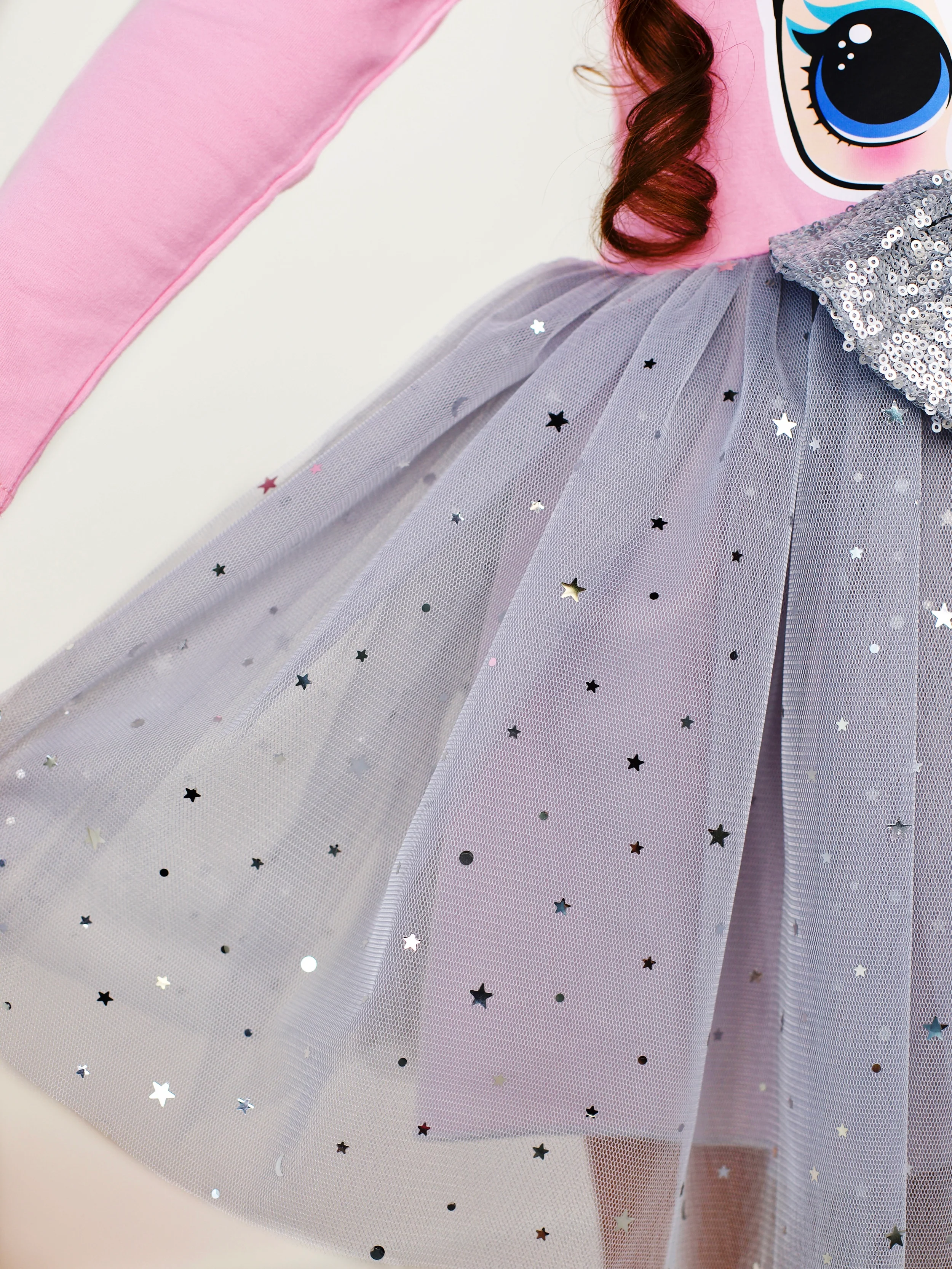 L.O.L. SURPRISE! Miss Puppy Long Sleeved Glitter Tutu Dress - Image 5