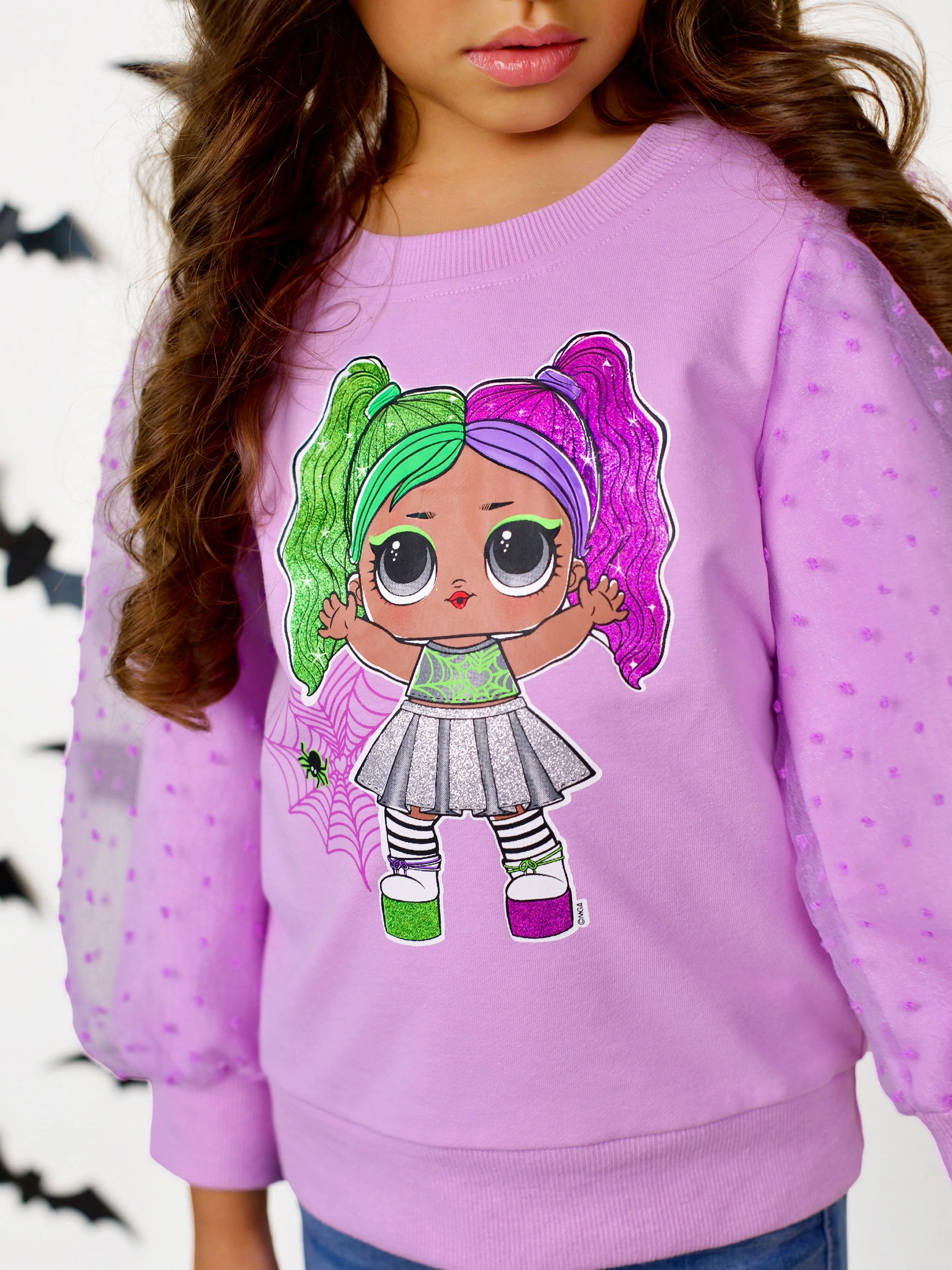 L.O.L. SURPRISE! Cheer Boo Tulle Sleeve Top - Image 3
