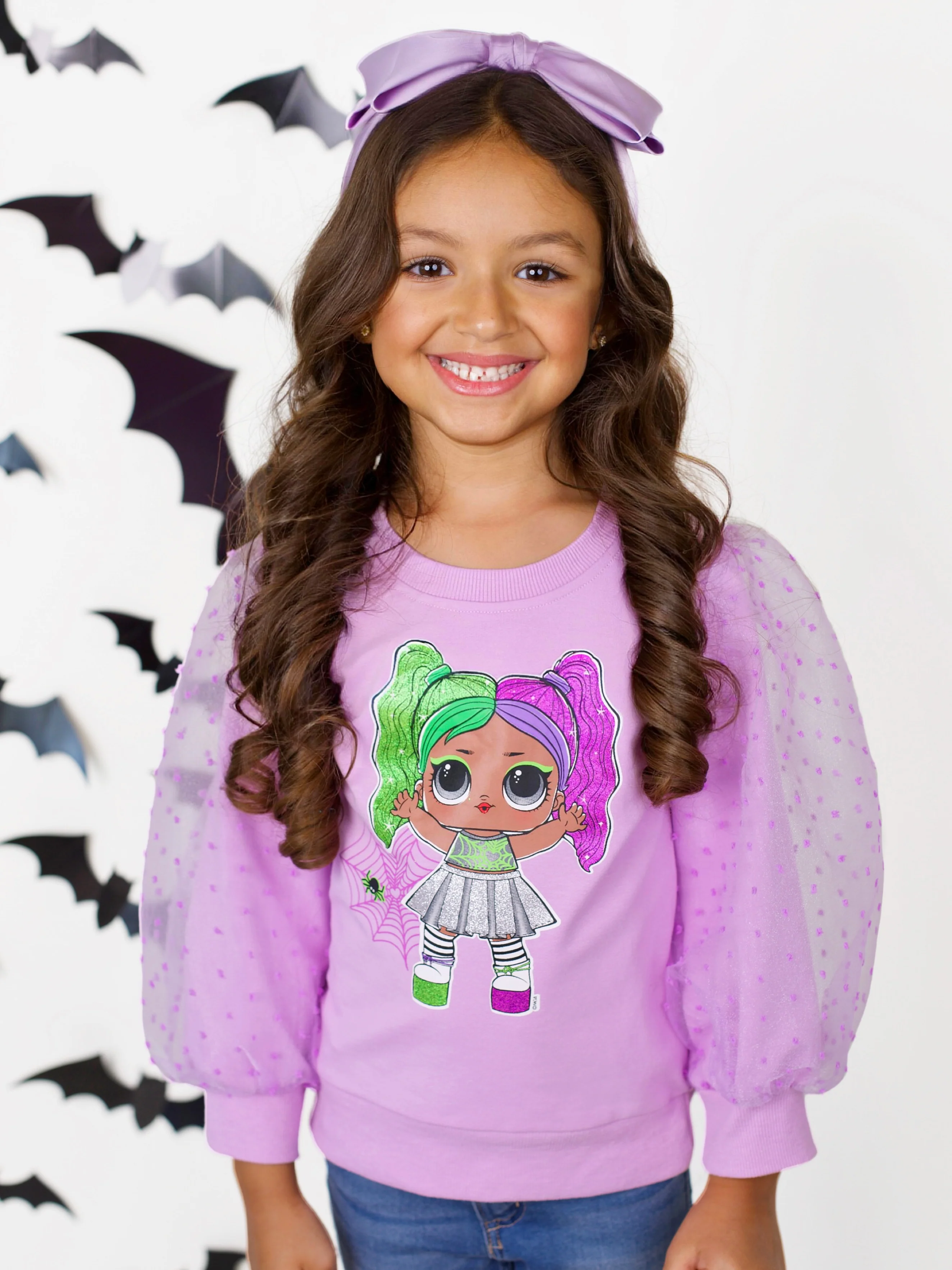 L.O.L. SURPRISE! Cheer Boo Tulle Sleeve Top - Image 6