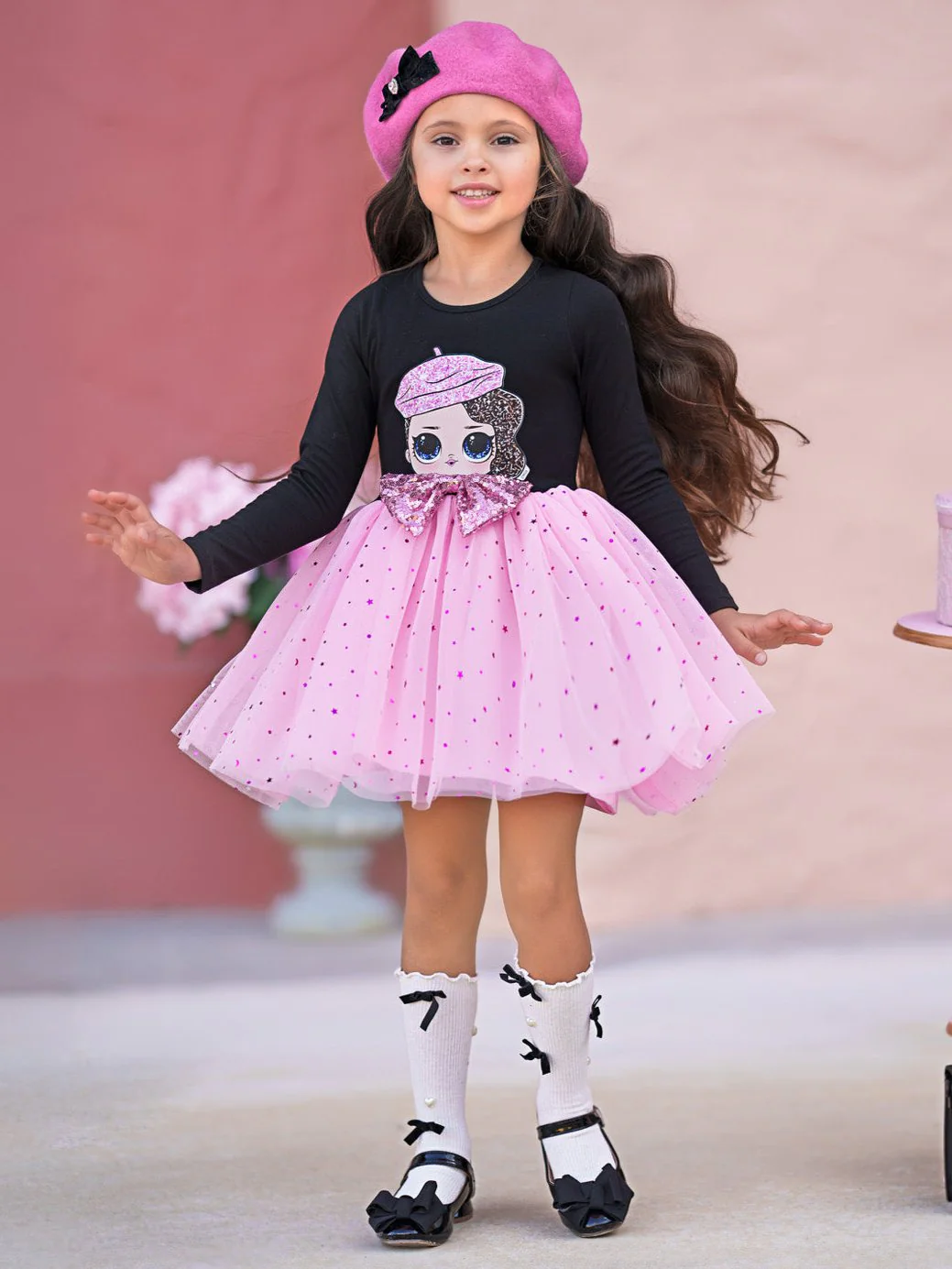 L.O.L. SURPRISE! Posh Long Sleeved Glitter Tutu Dress - Image 6