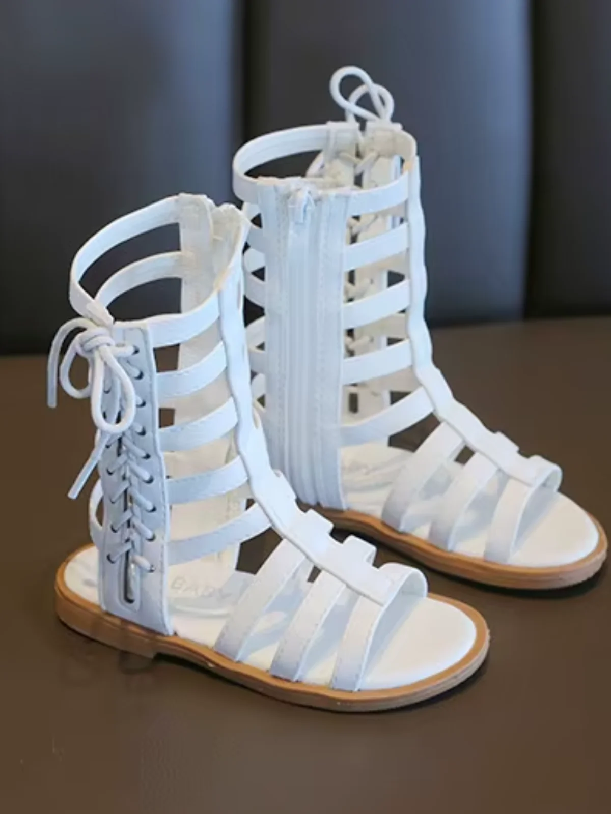 Bold Step Lace-Up Gladiator Sandal - Image 2