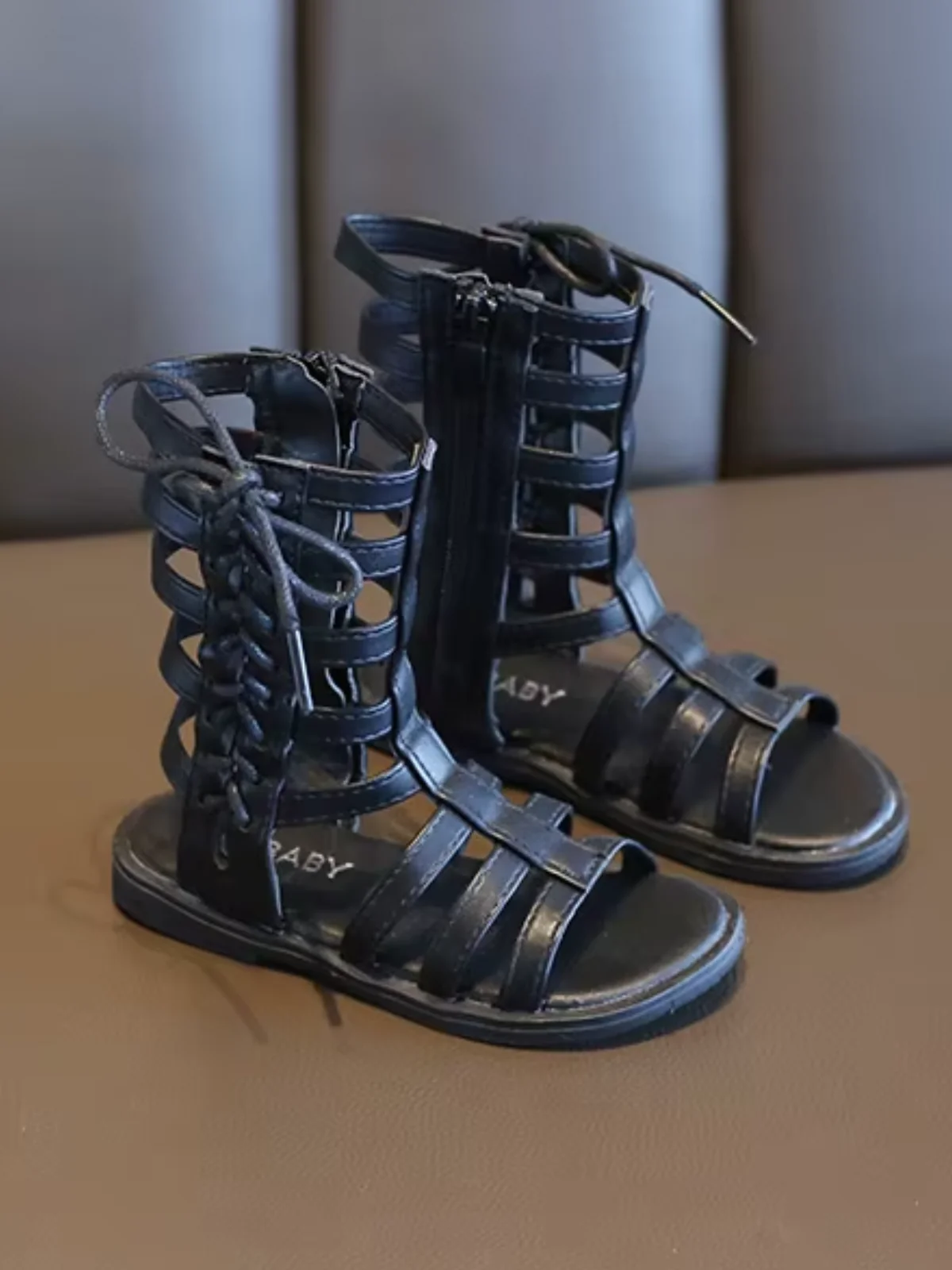 Bold Step Lace-Up Gladiator Sandal - Image 7