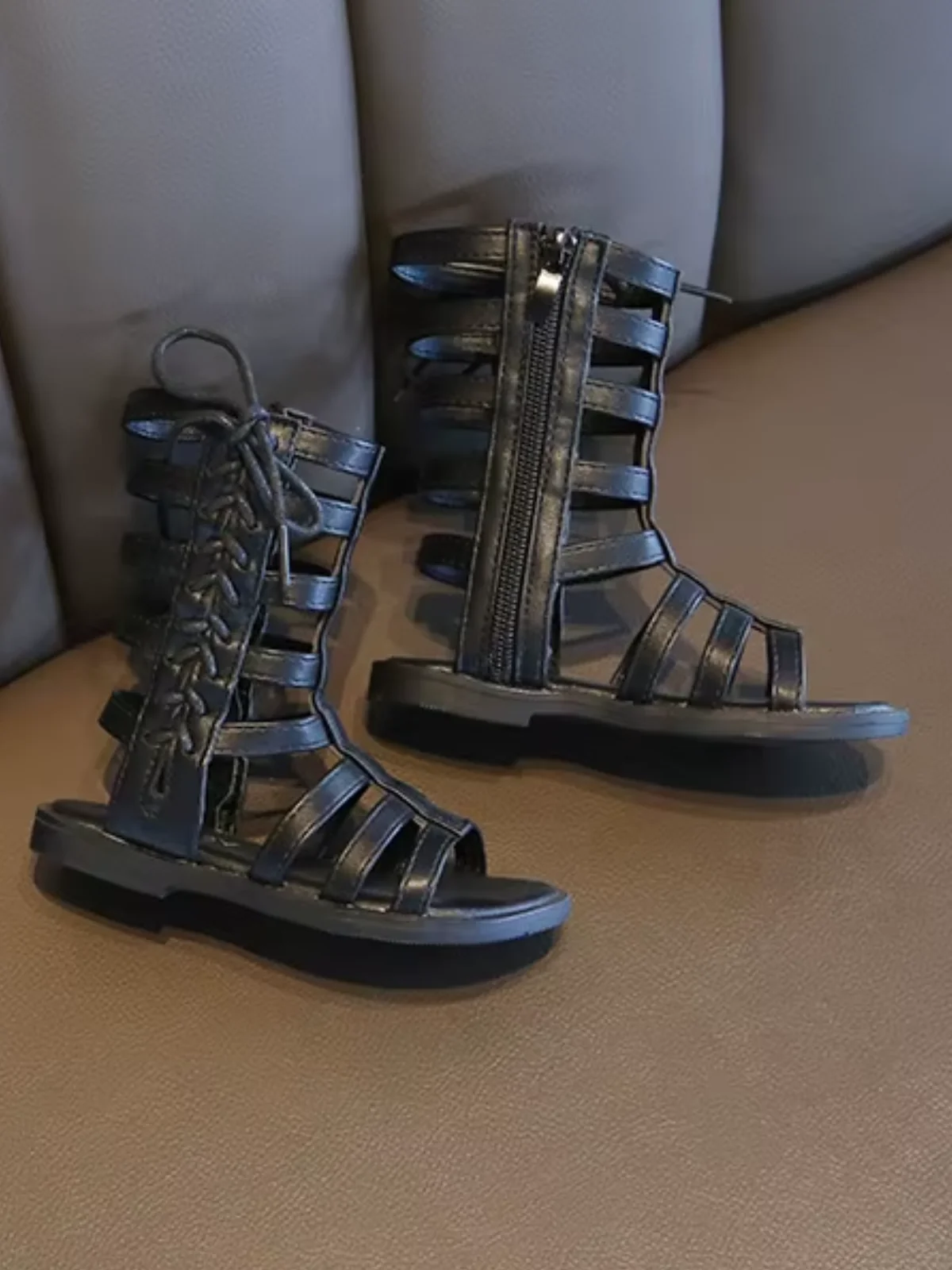 Bold Step Lace-Up Gladiator Sandal - Image 8