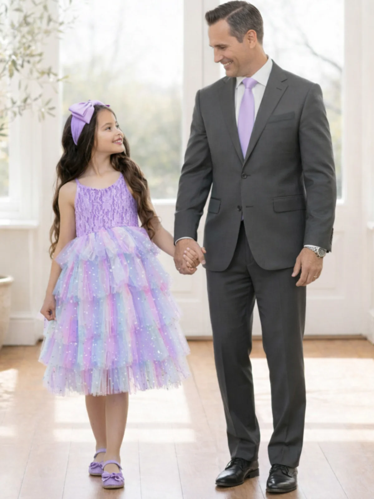 Daddy Daughter Dance Mens Lavender Tie - Image 2