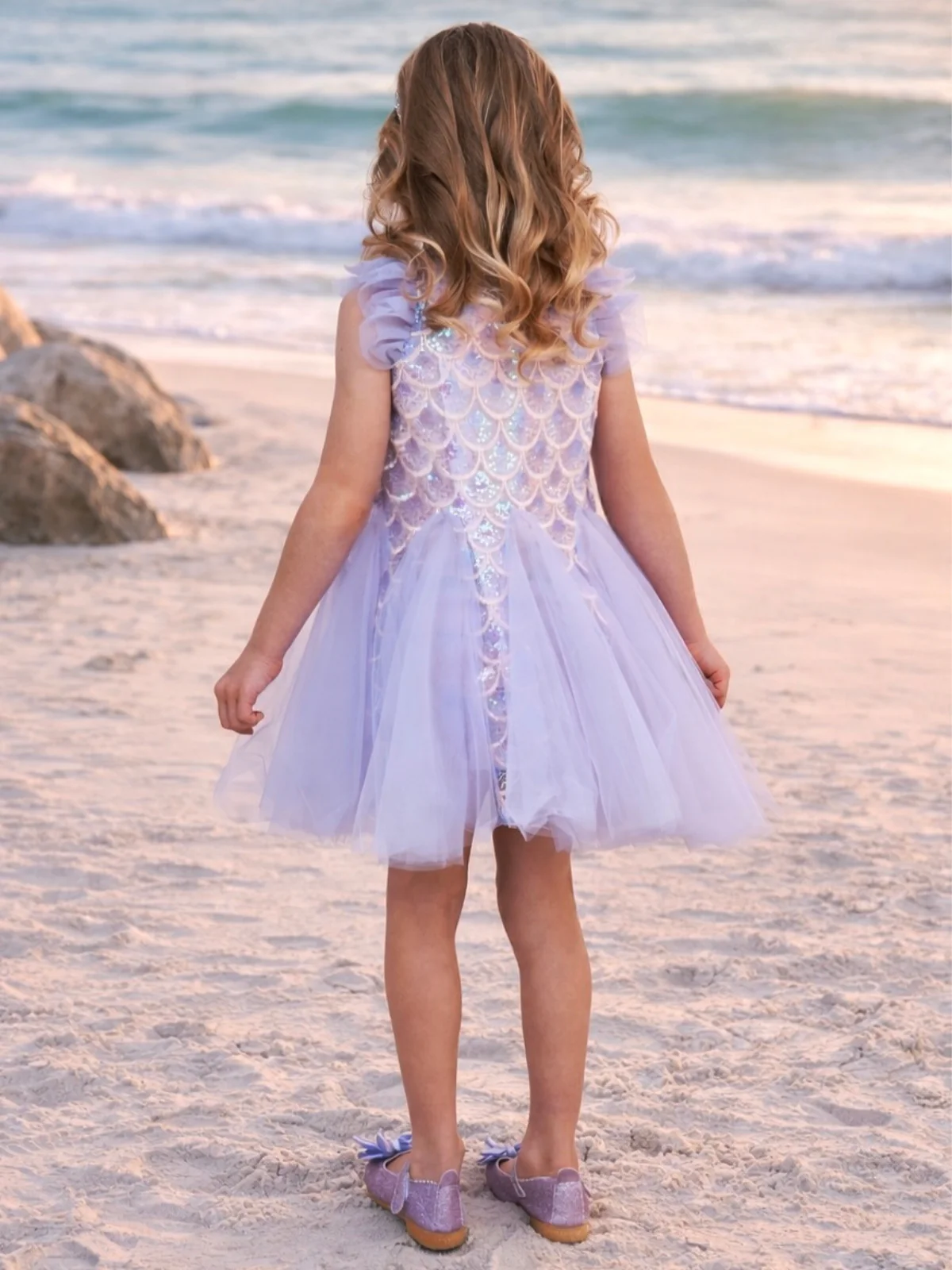 Seaside Shimmer Mermaid Tulle Dress - Image 7