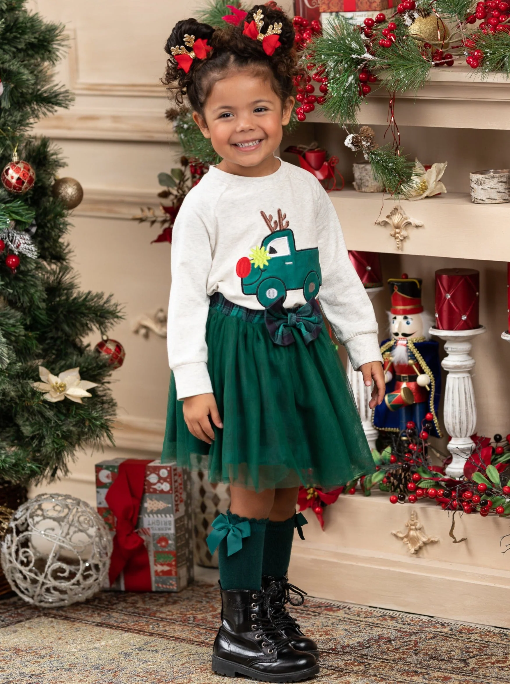 Lead The Way Plaid Tutu Skirt Set - Image 6