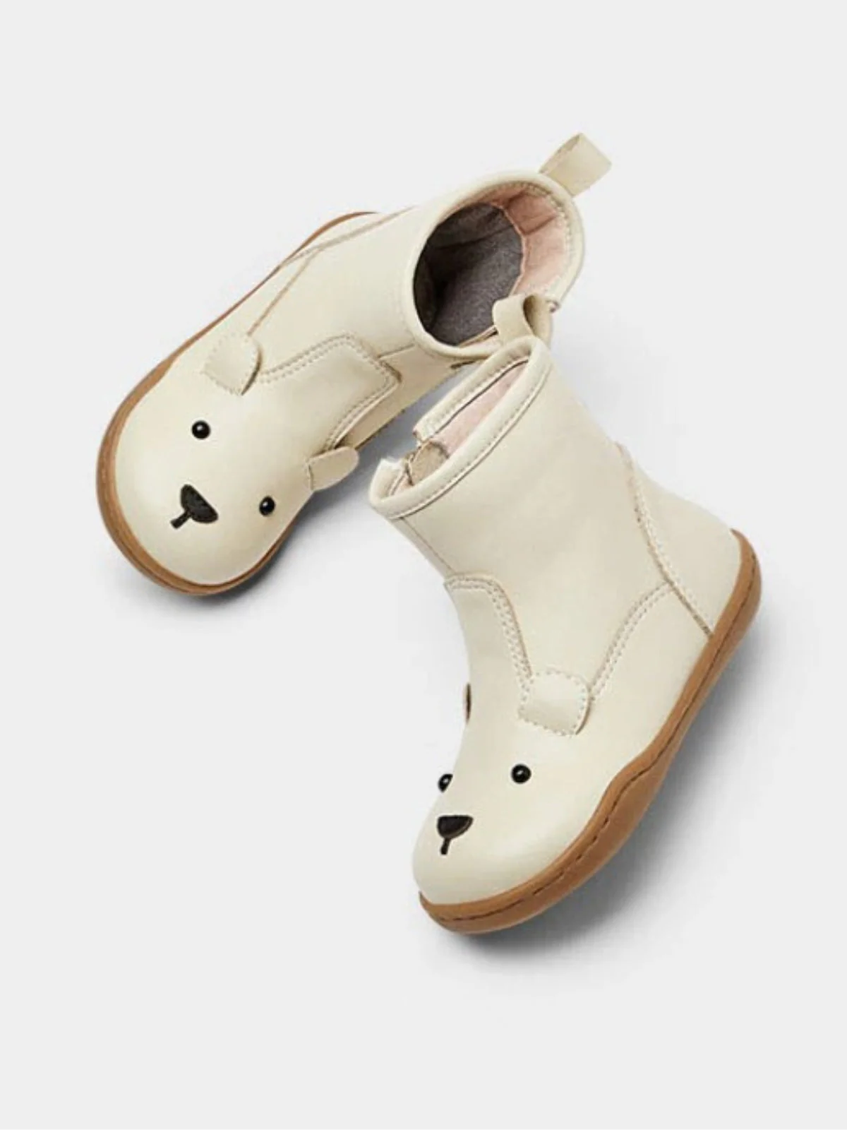 Cuddly Toes Teddy Bear Leather Boots By Liv and Mia - Image 2
