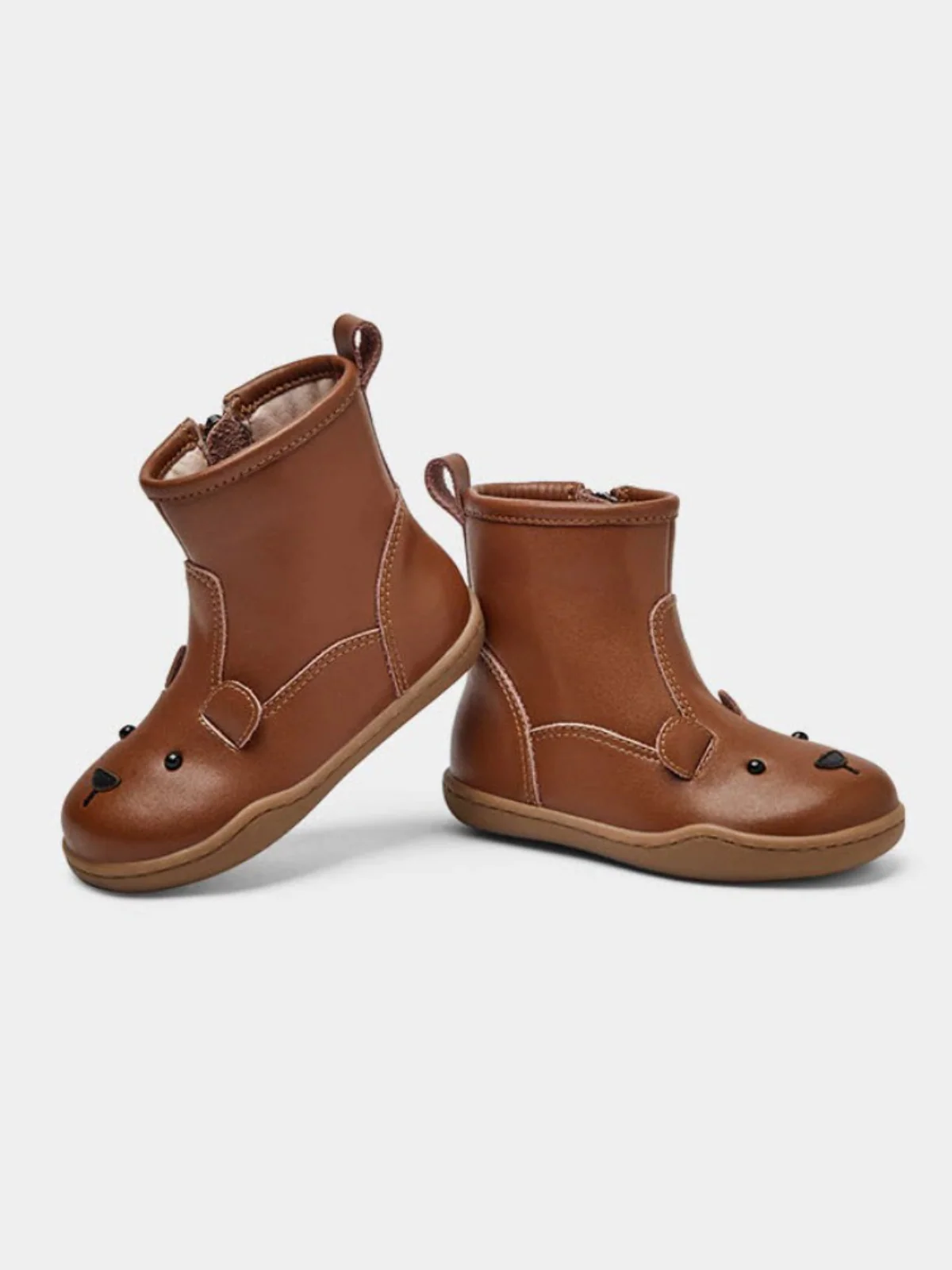 Cuddly Toes Teddy Bear Leather Boots By Liv and Mia - Image 4