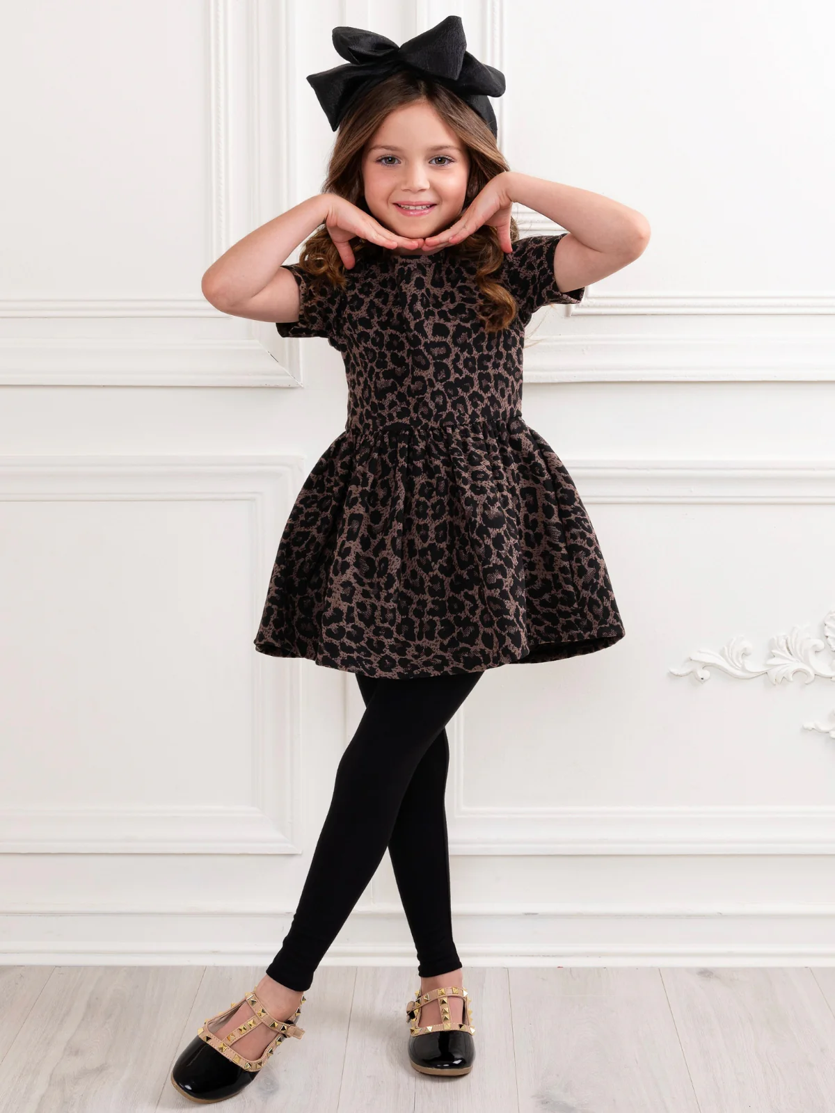 Leopard Print Tunic and Black Legging Set - Image 5