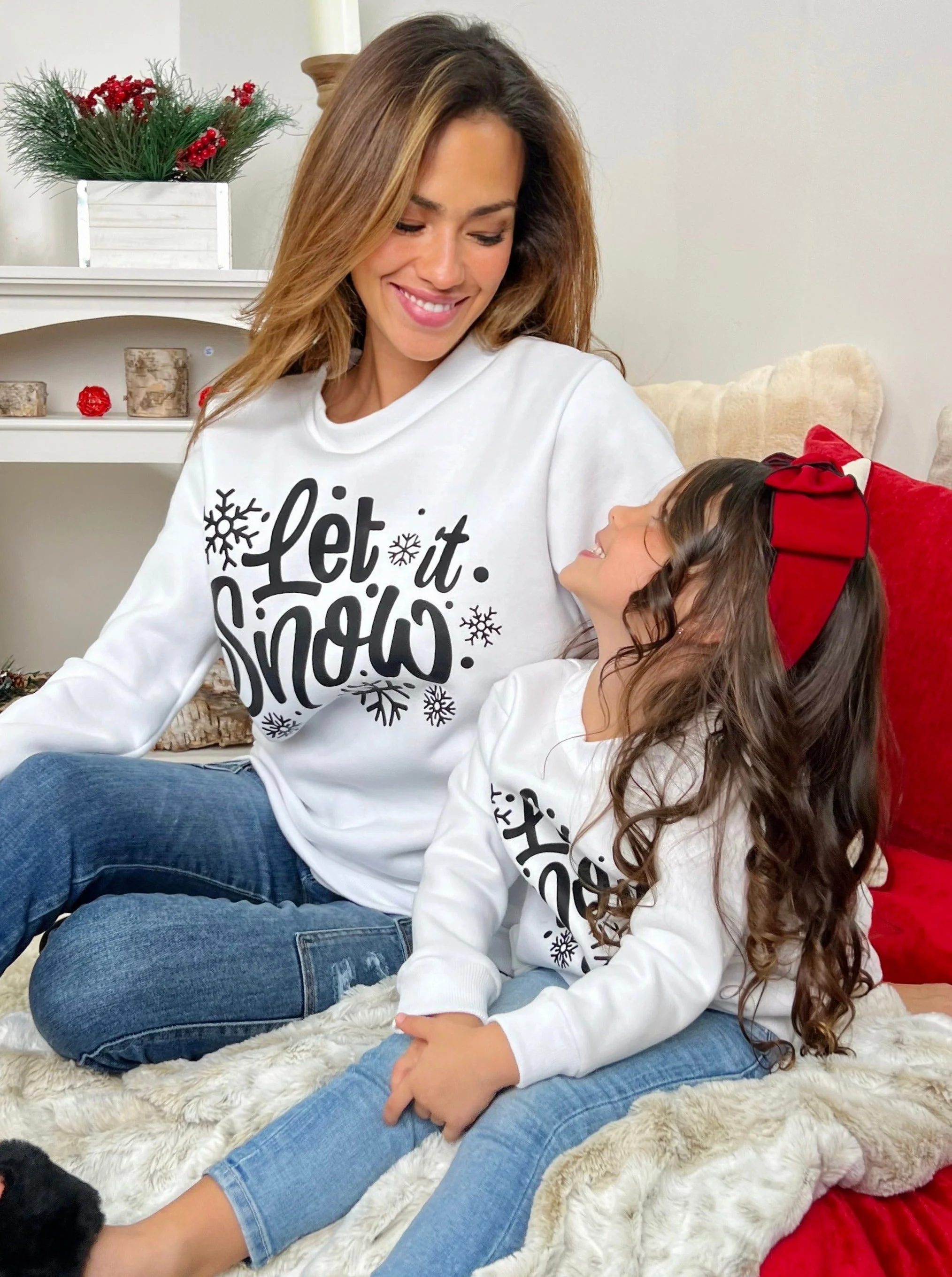 Women's Let It Snow Pullover Sweater - Image 3