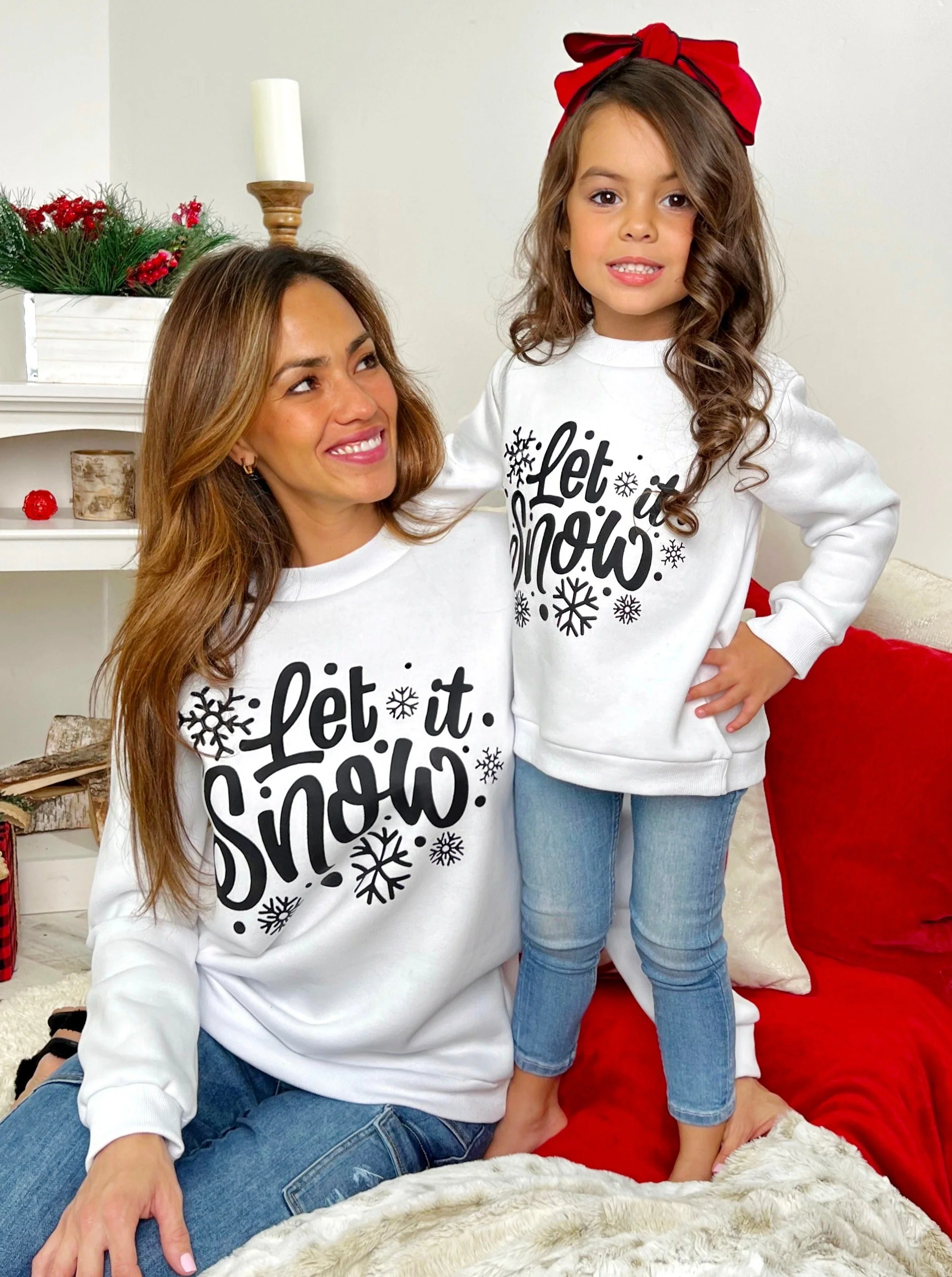 Women's Let It Snow Pullover Sweater - Image 5