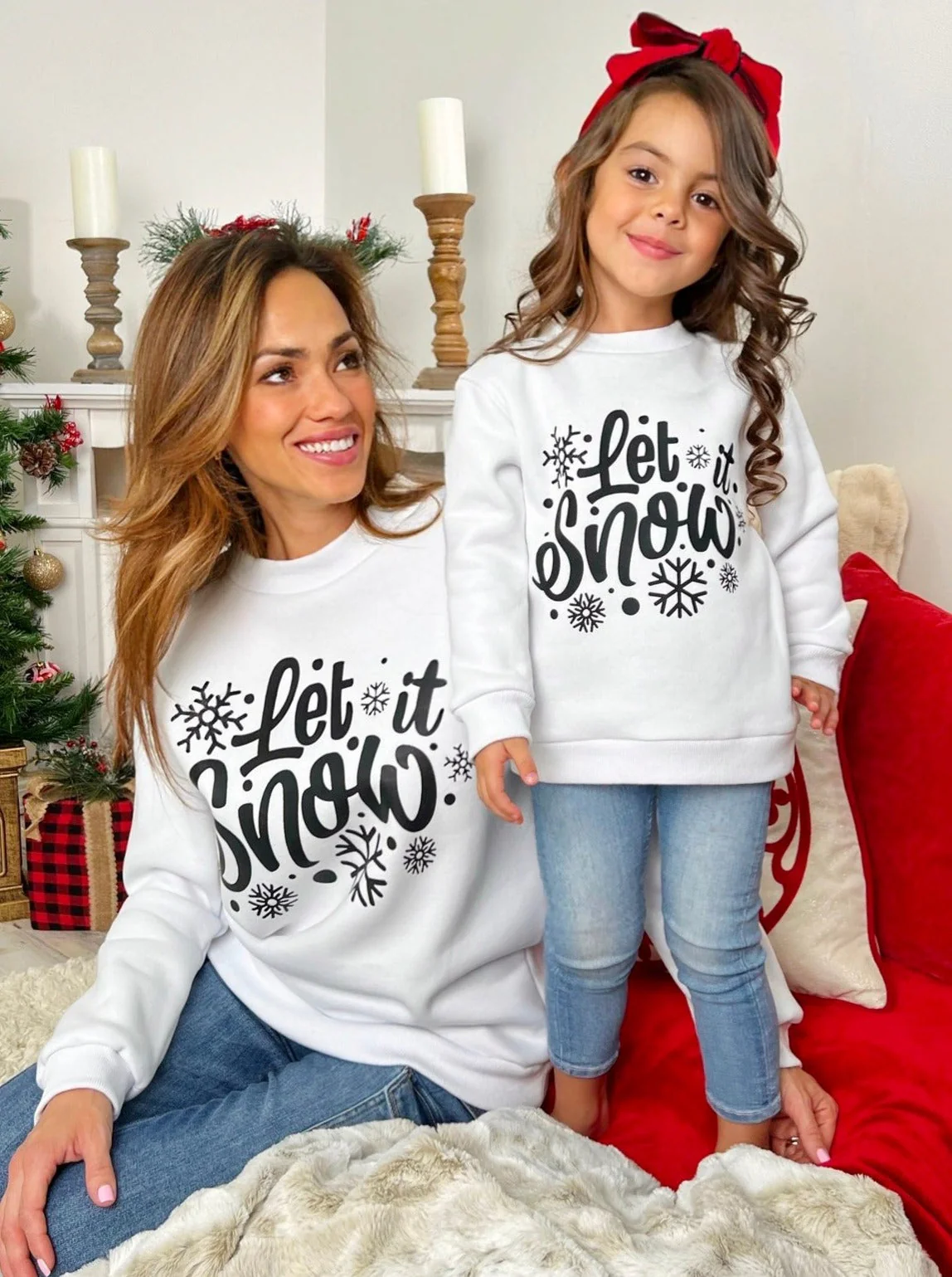 Women's Let It Snow Pullover Sweater - Image 6