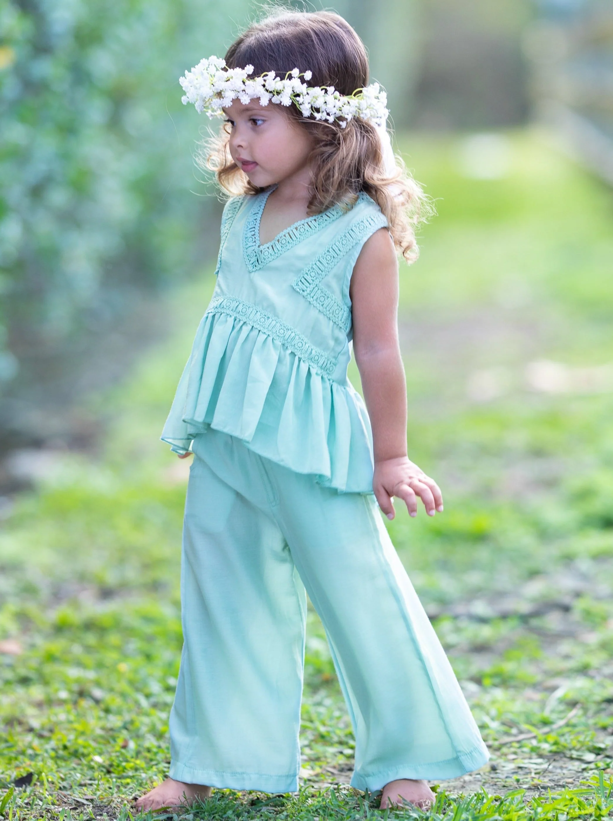 Let's Do Lunch Palazzo Pants Set - Image 8